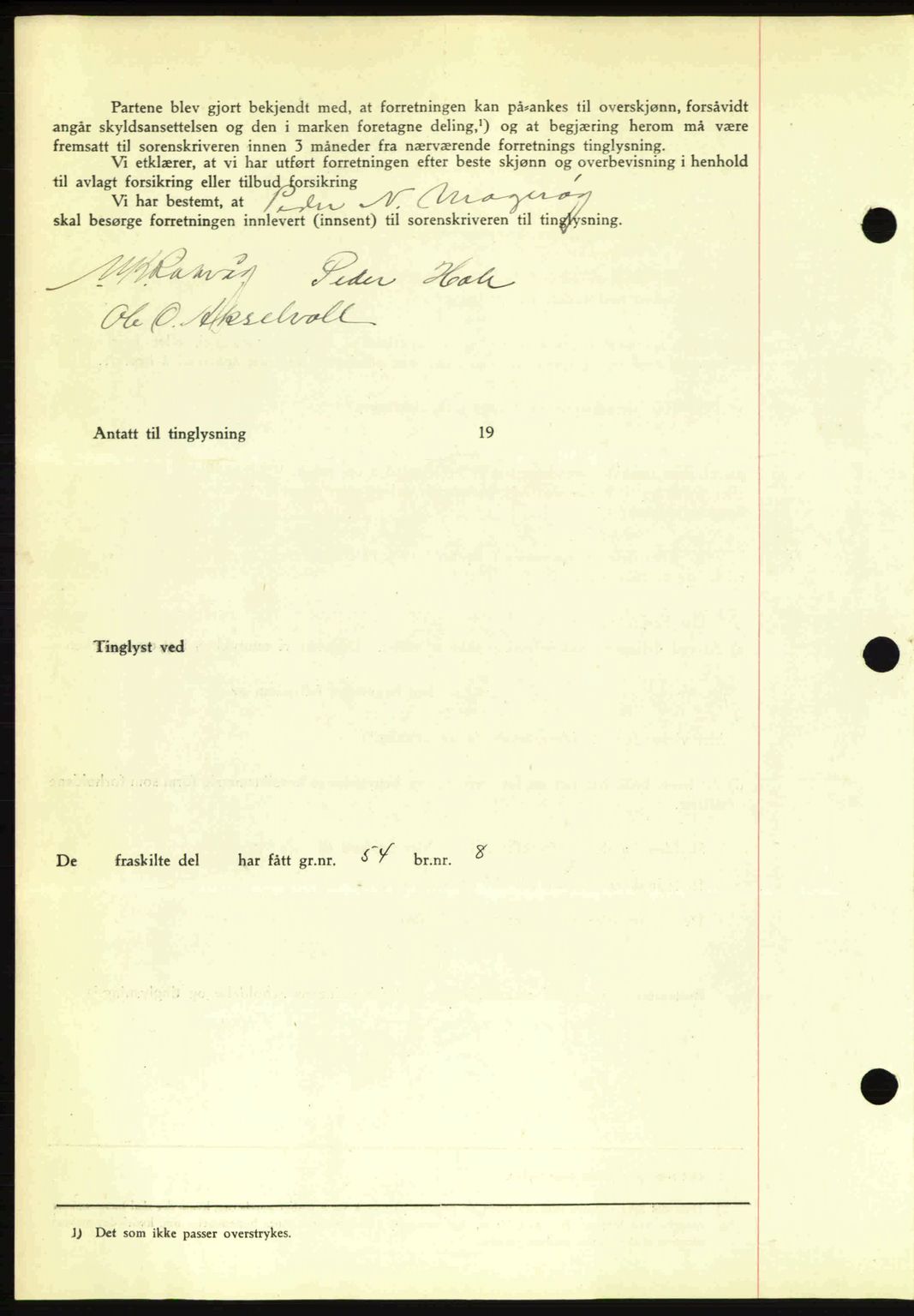 Romsdal sorenskriveri, AV/SAT-A-4149/1/2/2C: Mortgage book no. A10, 1941-1941, Diary no: : 1029/1941