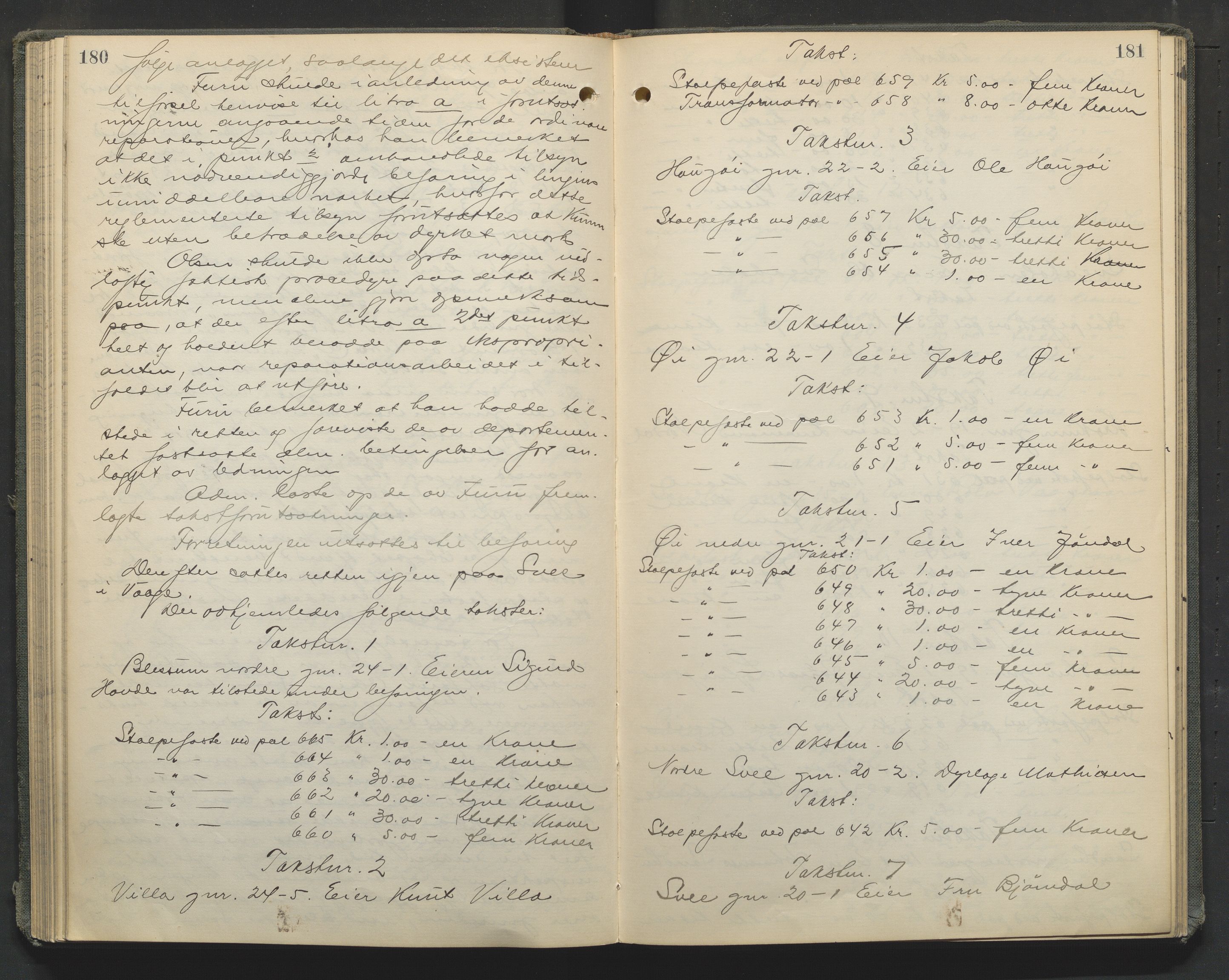 Nord-Gudbrandsdal tingrett, AV/SAH-TING-002/G/Gc/Gcb/L0010: Ekstrarettsprotokoll for åstedssaker, 1913-1920, p. 180-181