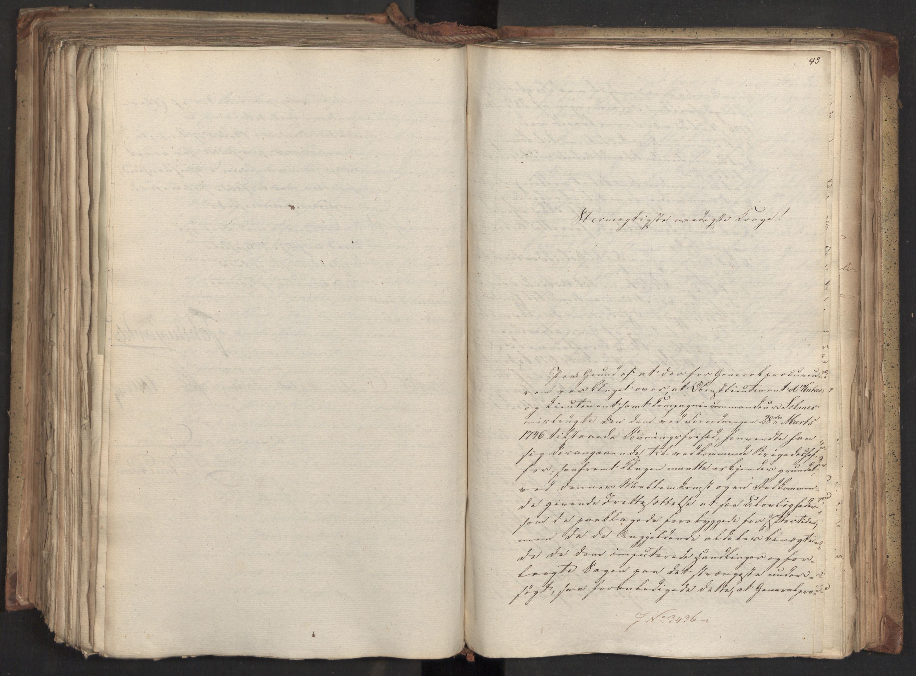Statsrådsavdelingen i Stockholm, AV/RA-S-1003/D/Da/L0046: Regjeringsinnstillinger nr. 3308-3500, 1826, p. 364