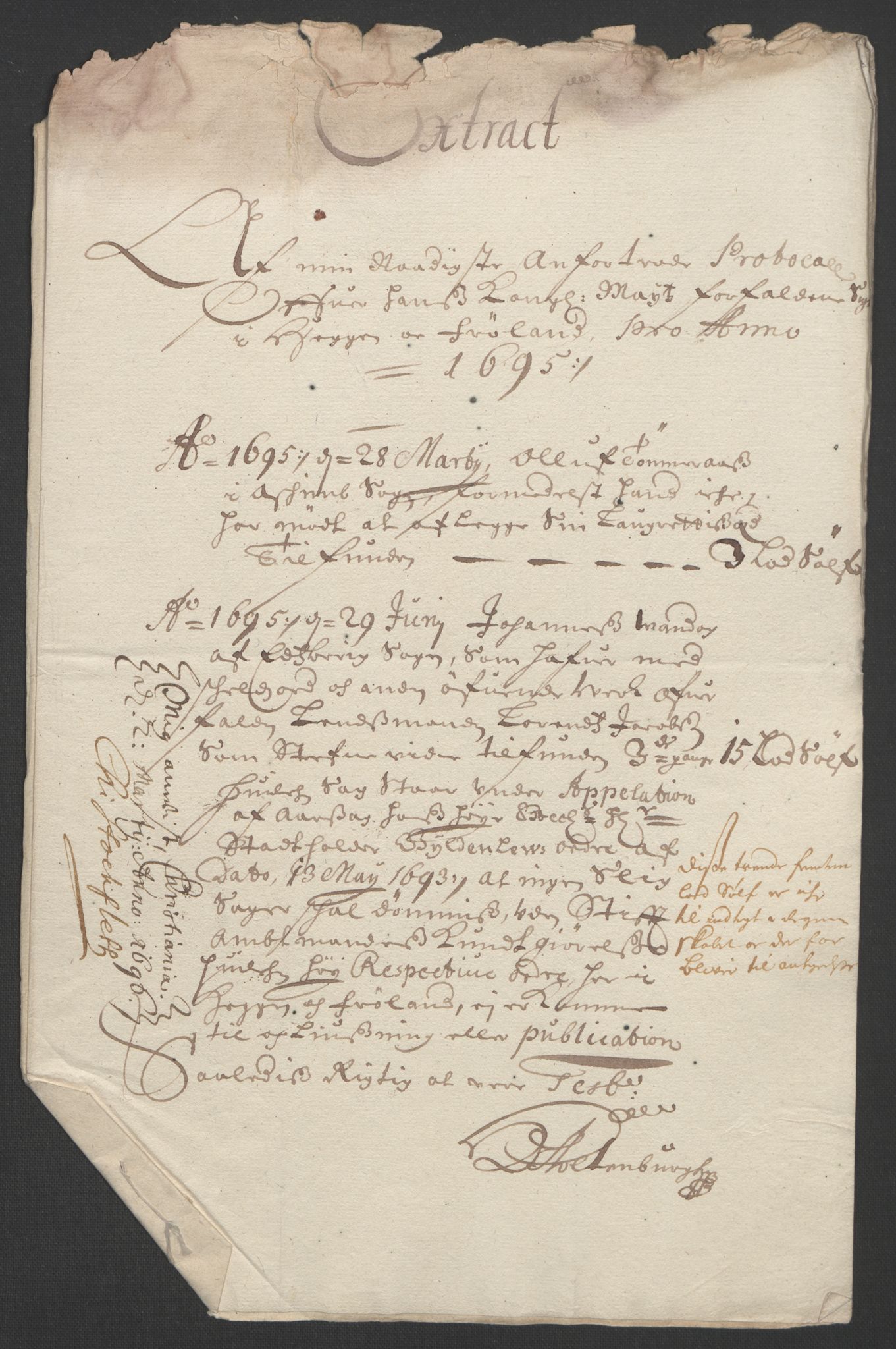 Rentekammeret inntil 1814, Reviderte regnskaper, Fogderegnskap, AV/RA-EA-4092/R07/L0285: Fogderegnskap Rakkestad, Heggen og Frøland, 1695, p. 27