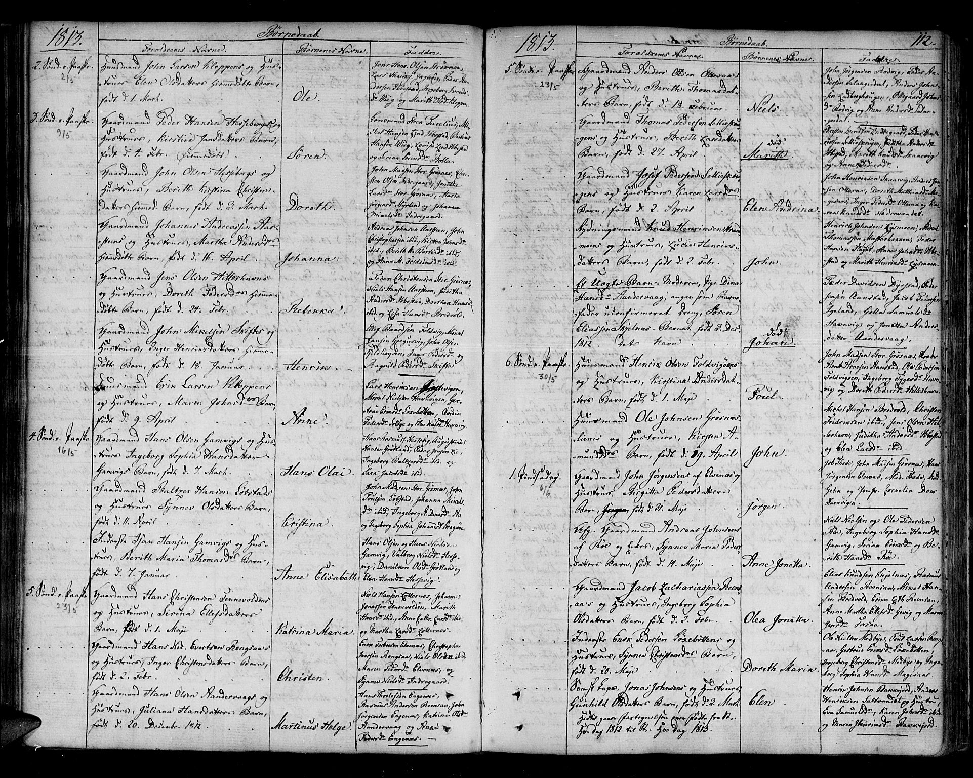 Ibestad sokneprestembete, AV/SATØ-S-0077/H/Ha/Haa/L0004kirke: Parish register (official) no. 4, 1801-1824, p. 112