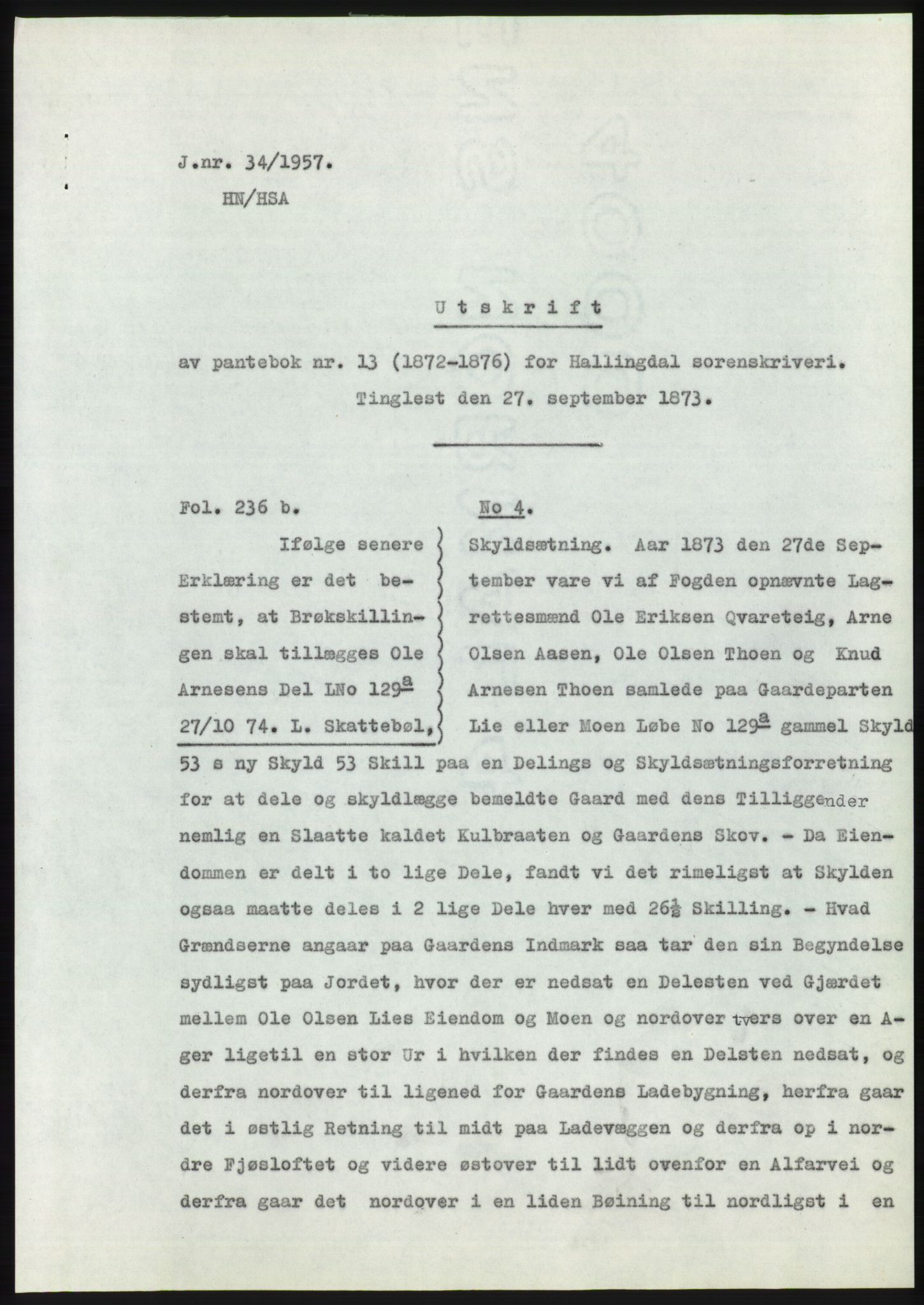 Statsarkivet i Kongsberg, SAKO/A-0001, 1956-1957, p. 95