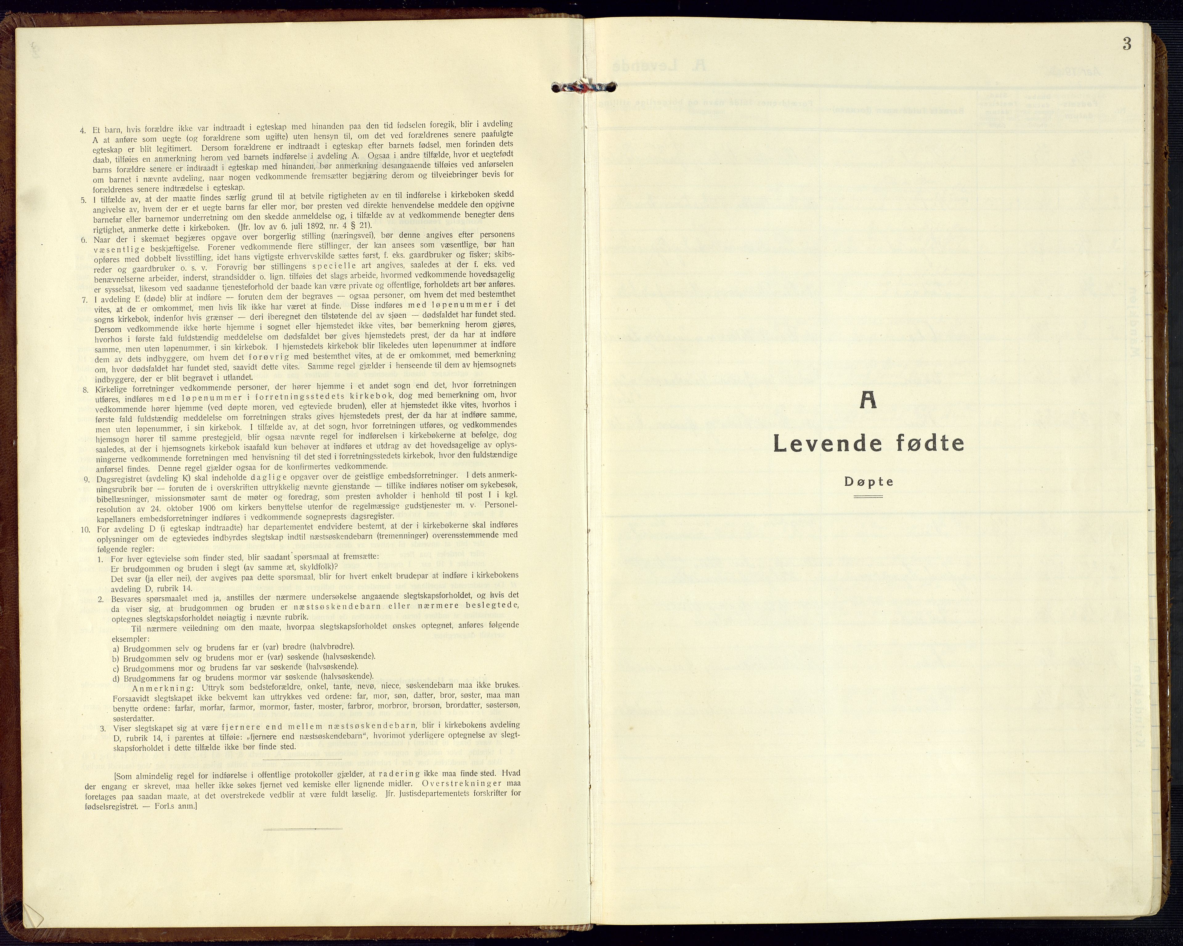 Bjelland sokneprestkontor, SAK/1111-0005/F/Fb/Fbc/L0004: Parish register (copy) no. B 4, 1921-1978, p. 3