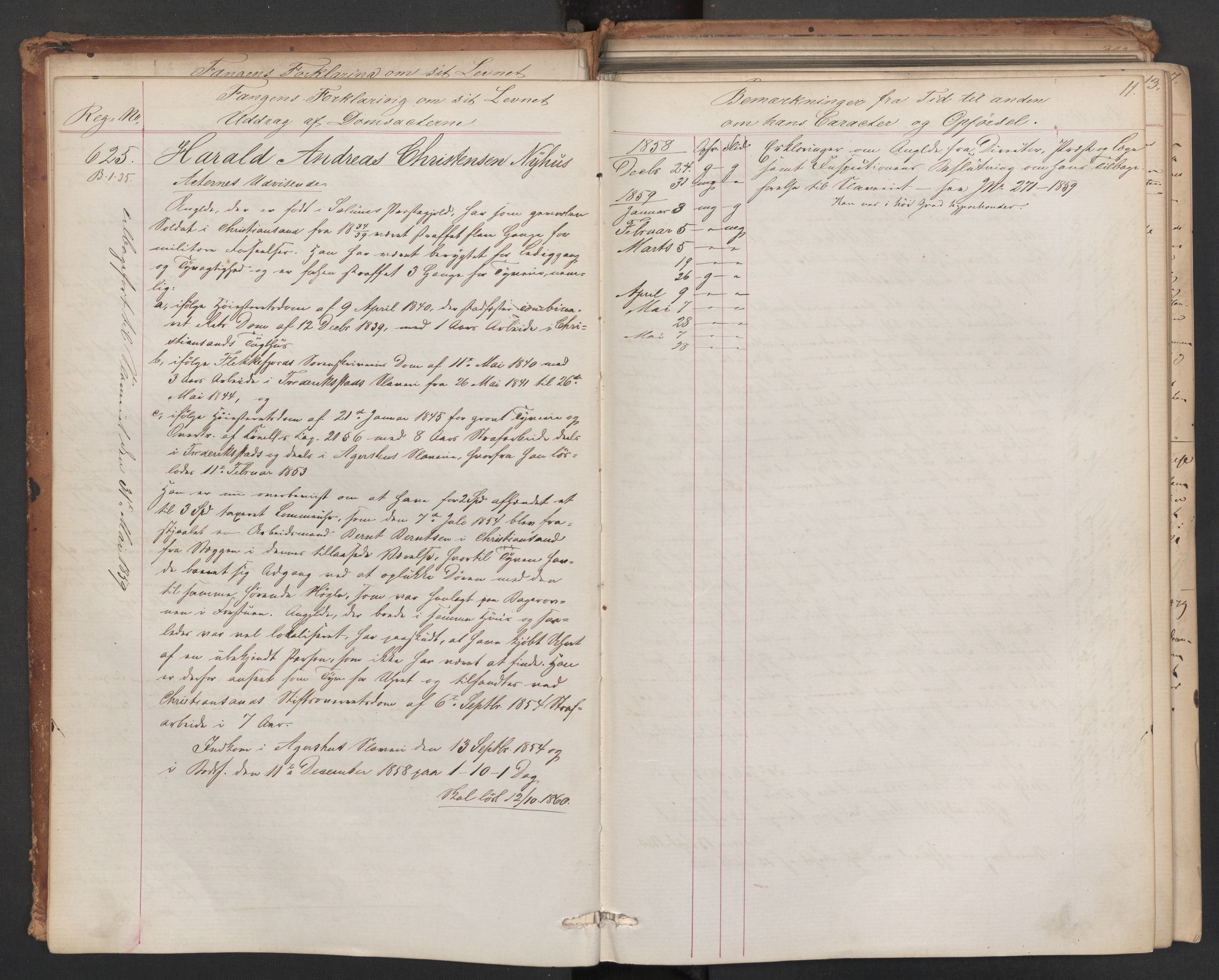 Botsfengslet, AV/RA-S-1539/D/Db/Dbb/L0006: 614b - 994b, 1858-1860, p. 11