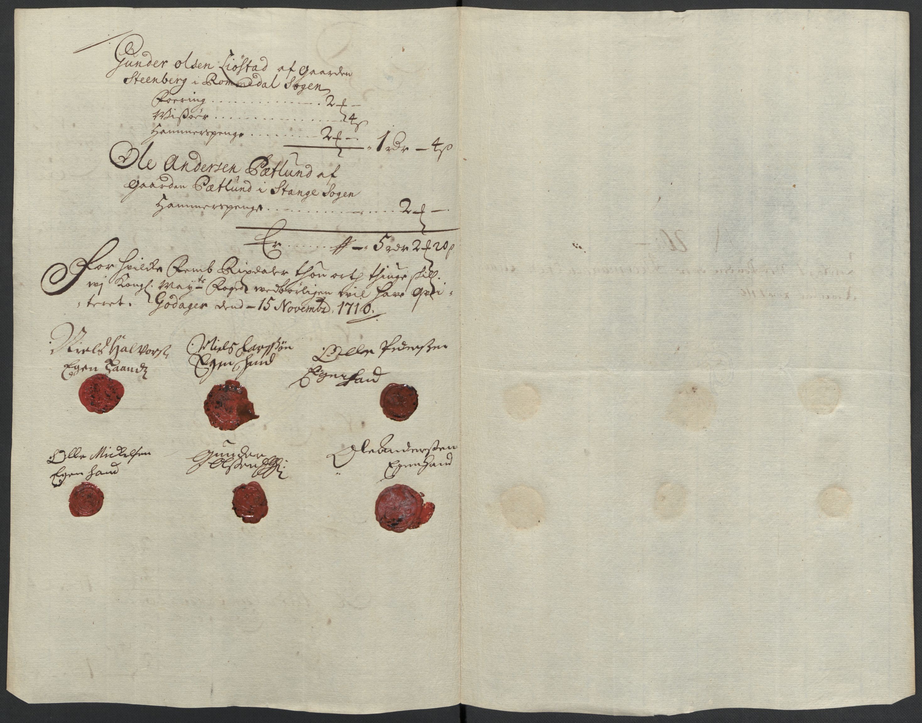 Rentekammeret inntil 1814, Reviderte regnskaper, Fogderegnskap, RA/EA-4092/R16/L1046: Fogderegnskap Hedmark, 1710, p. 307