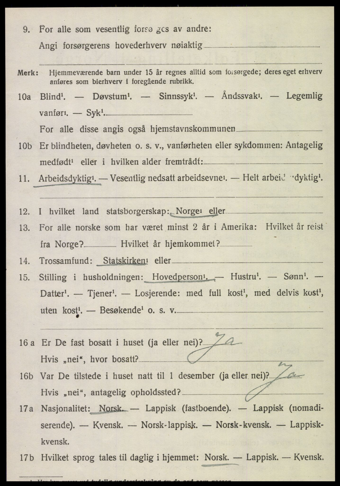 SAT, 1920 census for Røra, 1920, p. 1486