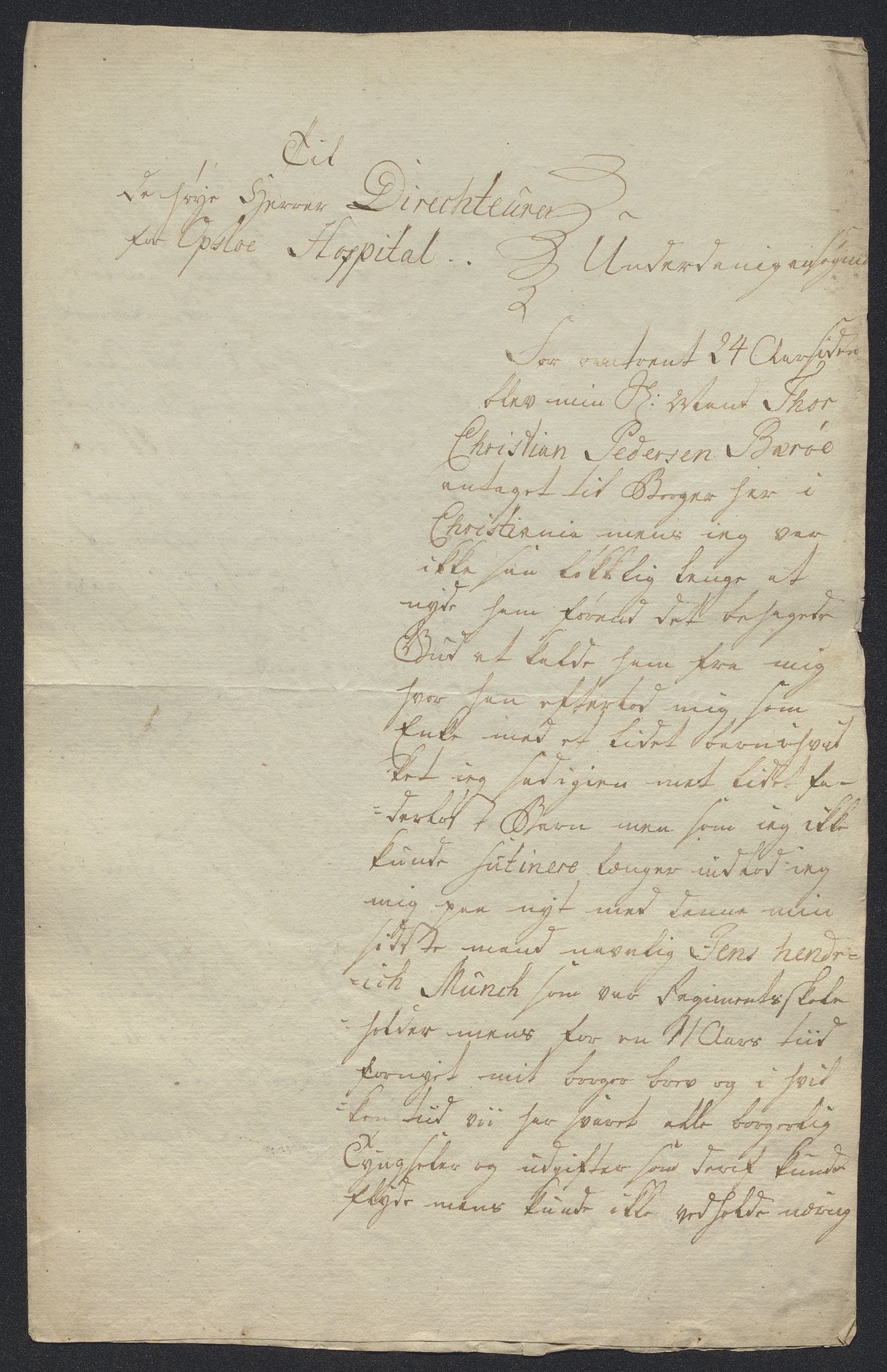 Oslo stiftsdireksjon, AV/SAO-A-11085/K/Kb/L0002/0011: Oslo Hospital / Hospitalslemmer: Brev, fortegnelser over lemmer og søkere, søknader, 1667-1823, p. 86