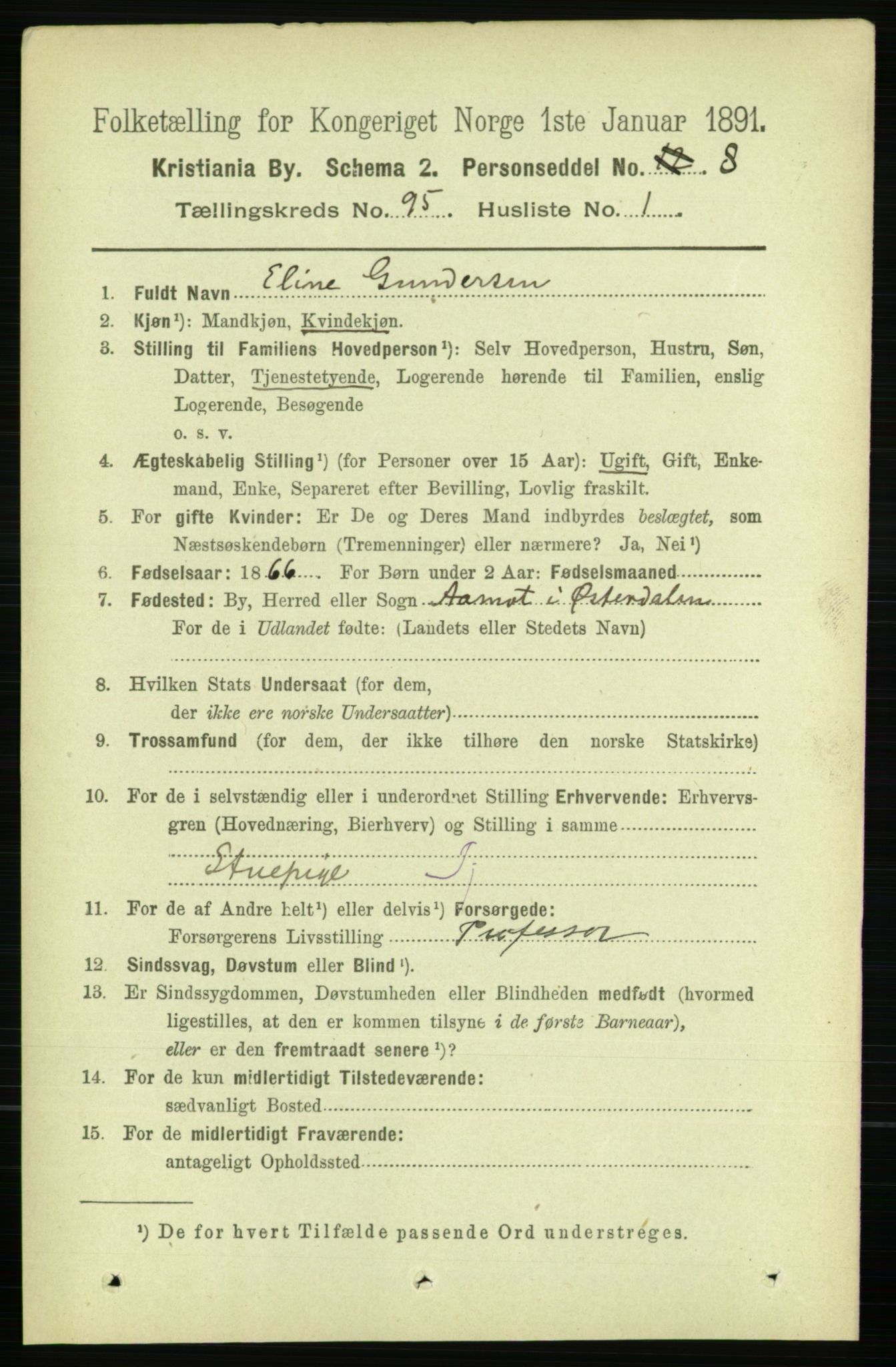 RA, 1891 census for 0301 Kristiania, 1891, p. 46294