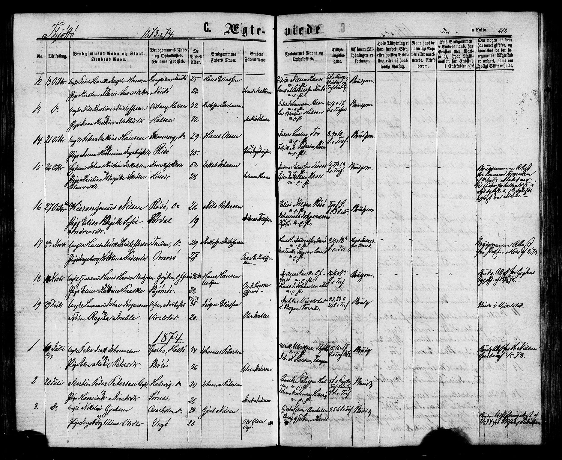 Ministerialprotokoller, klokkerbøker og fødselsregistre - Nordland, AV/SAT-A-1459/817/L0262: Parish register (official) no. 817A03/ 1, 1862-1877, p. 212