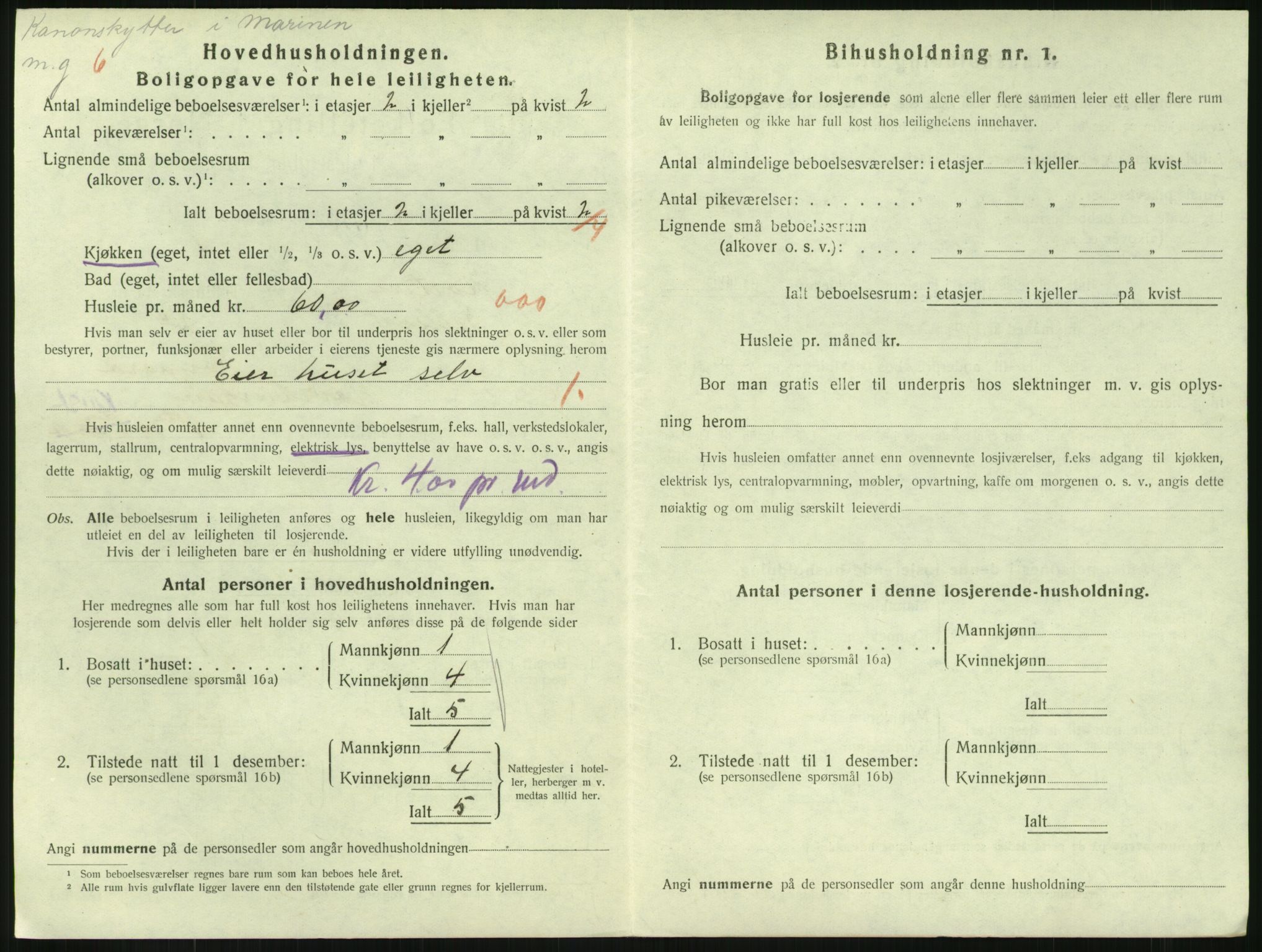 SAKO, 1920 census for Horten, 1920, p. 4618