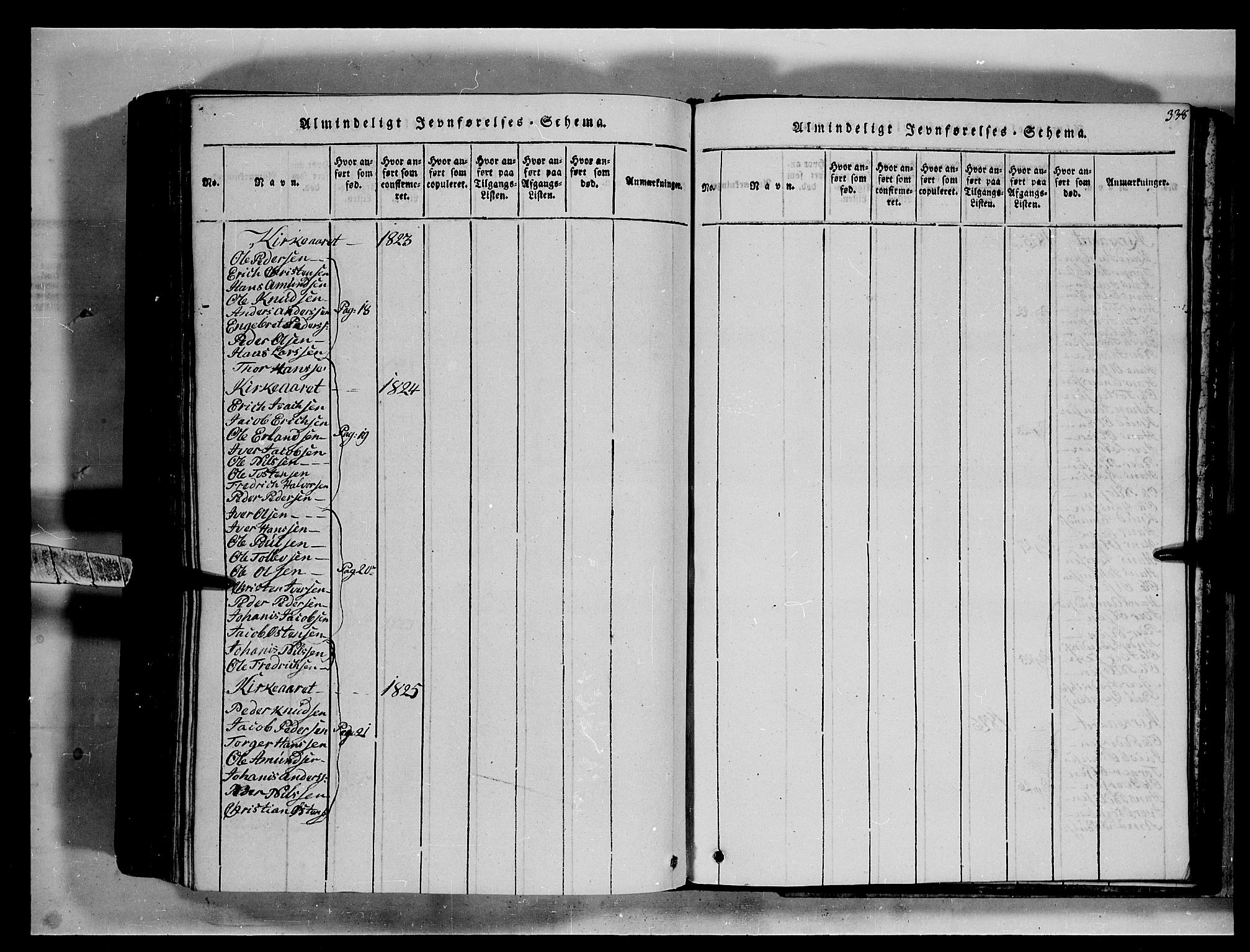 Fron prestekontor, SAH/PREST-078/H/Ha/Hab/L0002: Parish register (copy) no. 2, 1816-1850, p. 338