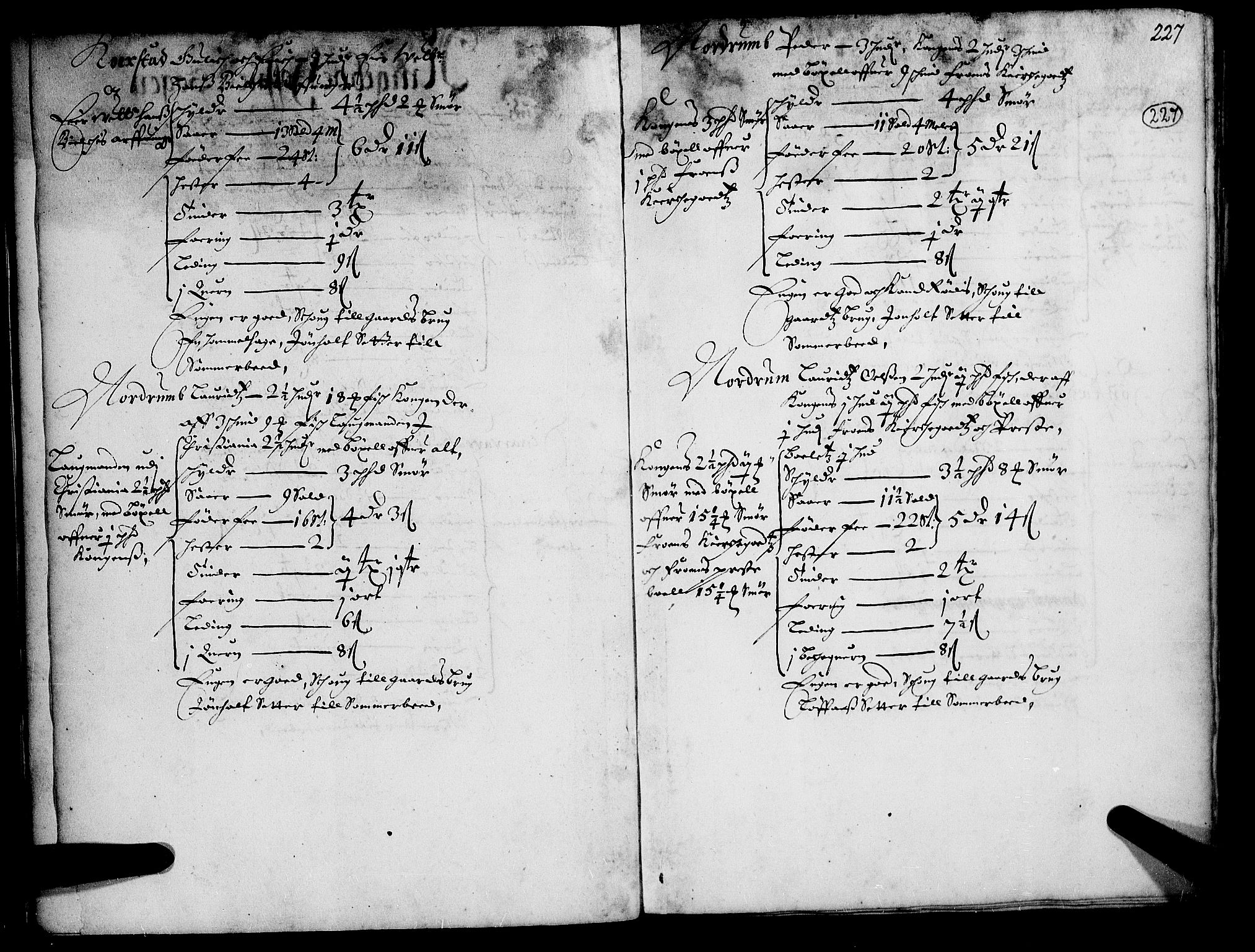 Rentekammeret inntil 1814, Realistisk ordnet avdeling, RA/EA-4070/N/Nb/Nba/L0015: Gudbrandsdalen fogderi, 2. del, 1668, p. 226b-227a