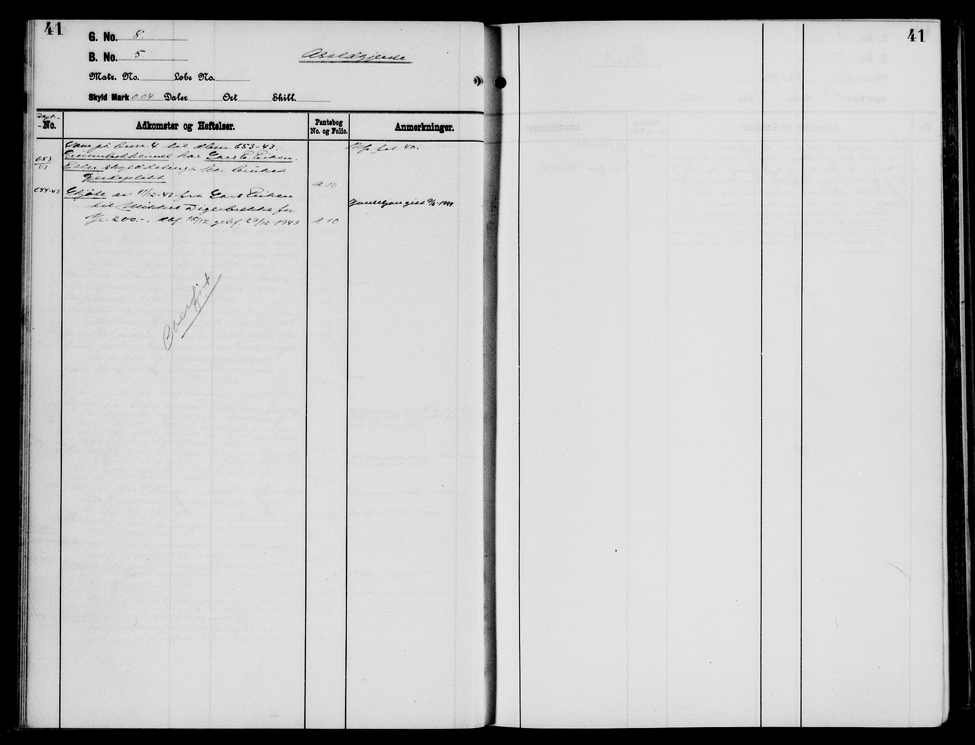 Hardanger og Voss sorenskriveri, AV/SAB-A-2501/2/2A/2Aa/L0029: Mortgage register no. II.A.a.29, 1800-1940, p. 41