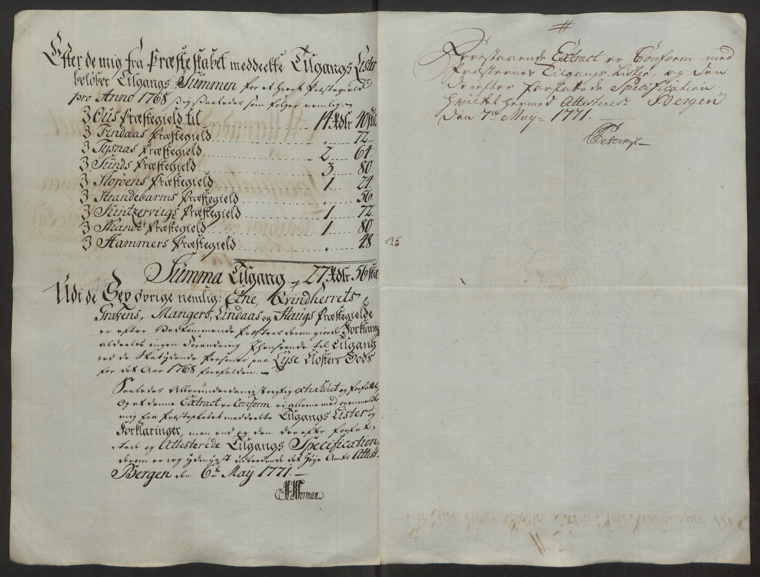 Rentekammeret inntil 1814, Reviderte regnskaper, Fogderegnskap, AV/RA-EA-4092/R50/L3180: Ekstraskatten Lyse kloster, 1762-1783, p. 198