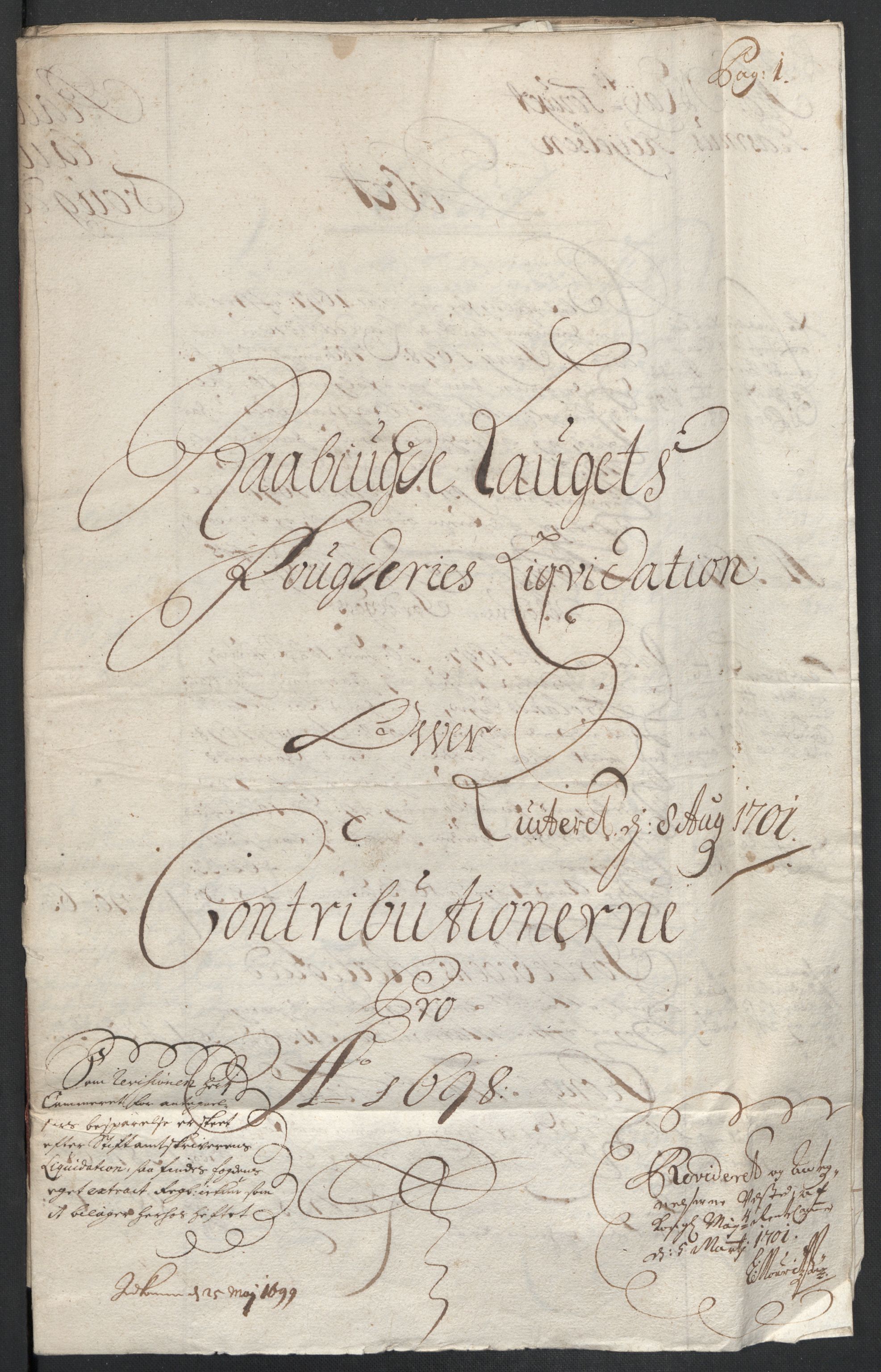 Rentekammeret inntil 1814, Reviderte regnskaper, Fogderegnskap, AV/RA-EA-4092/R40/L2445: Fogderegnskap Råbyggelag, 1697-1699, p. 90