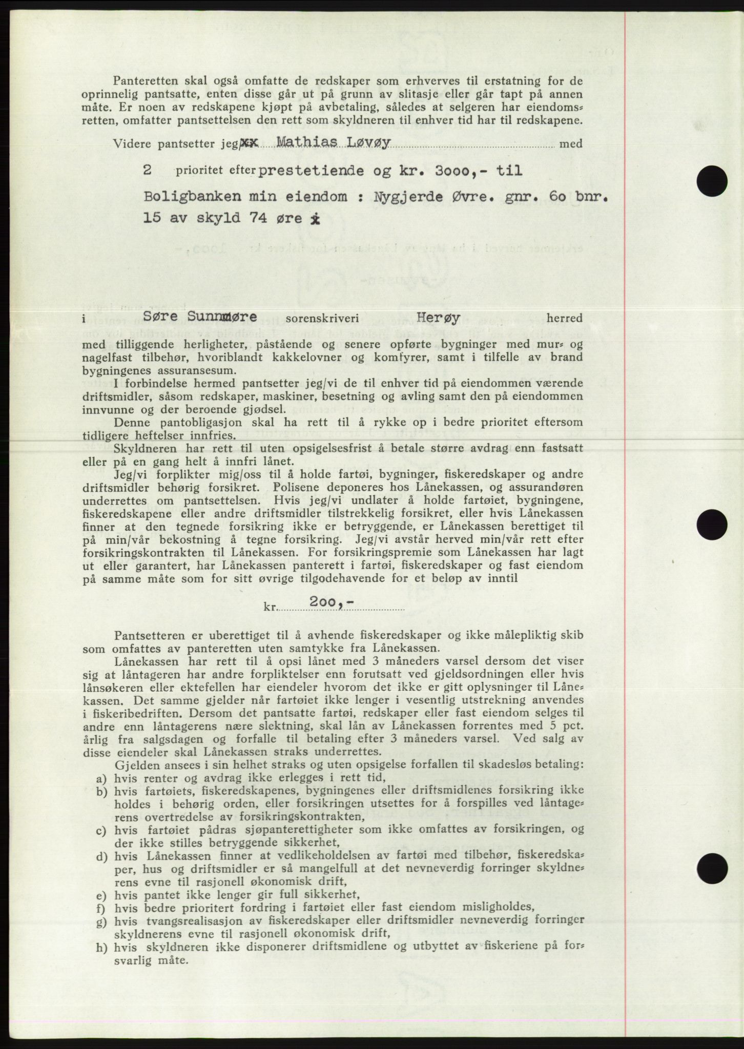 Søre Sunnmøre sorenskriveri, AV/SAT-A-4122/1/2/2C/L0067: Mortgage book no. 61, 1938-1939, Diary no: : 8/1939