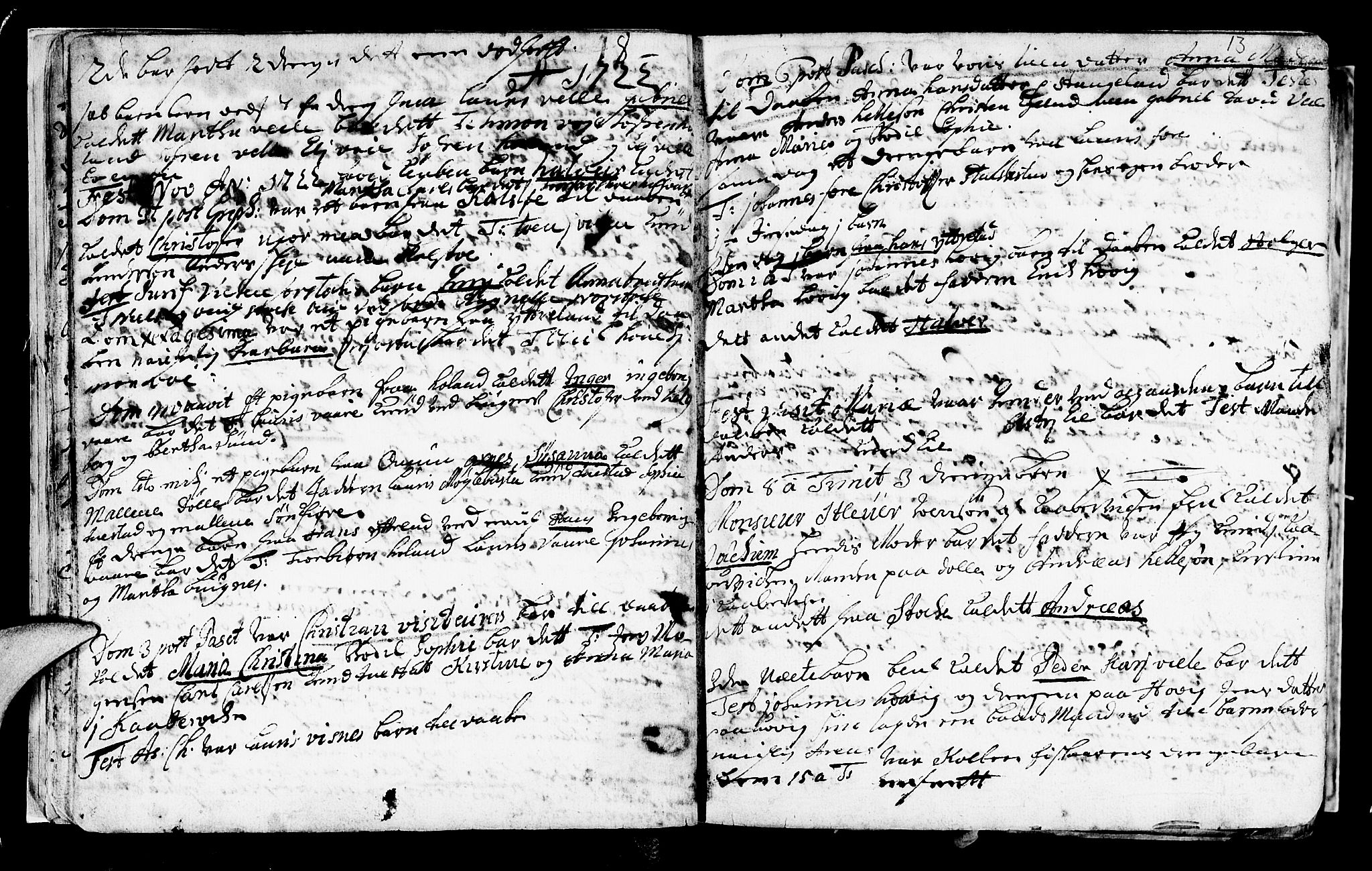 Avaldsnes sokneprestkontor, SAST/A -101851/H/Ha/Haa/L0001: Parish register (official) no. A 1, 1711-1764, p. 13
