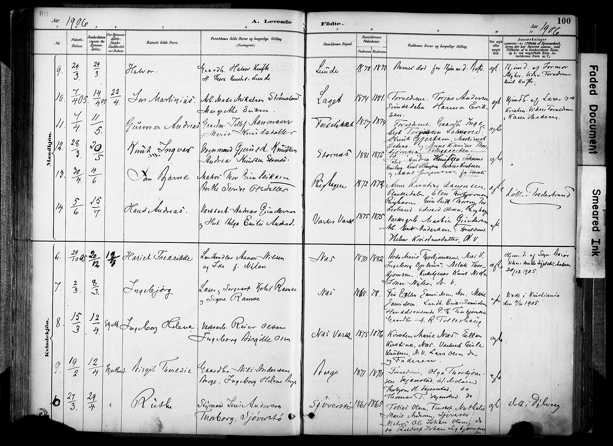 Holt sokneprestkontor, AV/SAK-1111-0021/F/Fa/L0012: Parish register (official) no. A 12, 1885-1907, p. 100