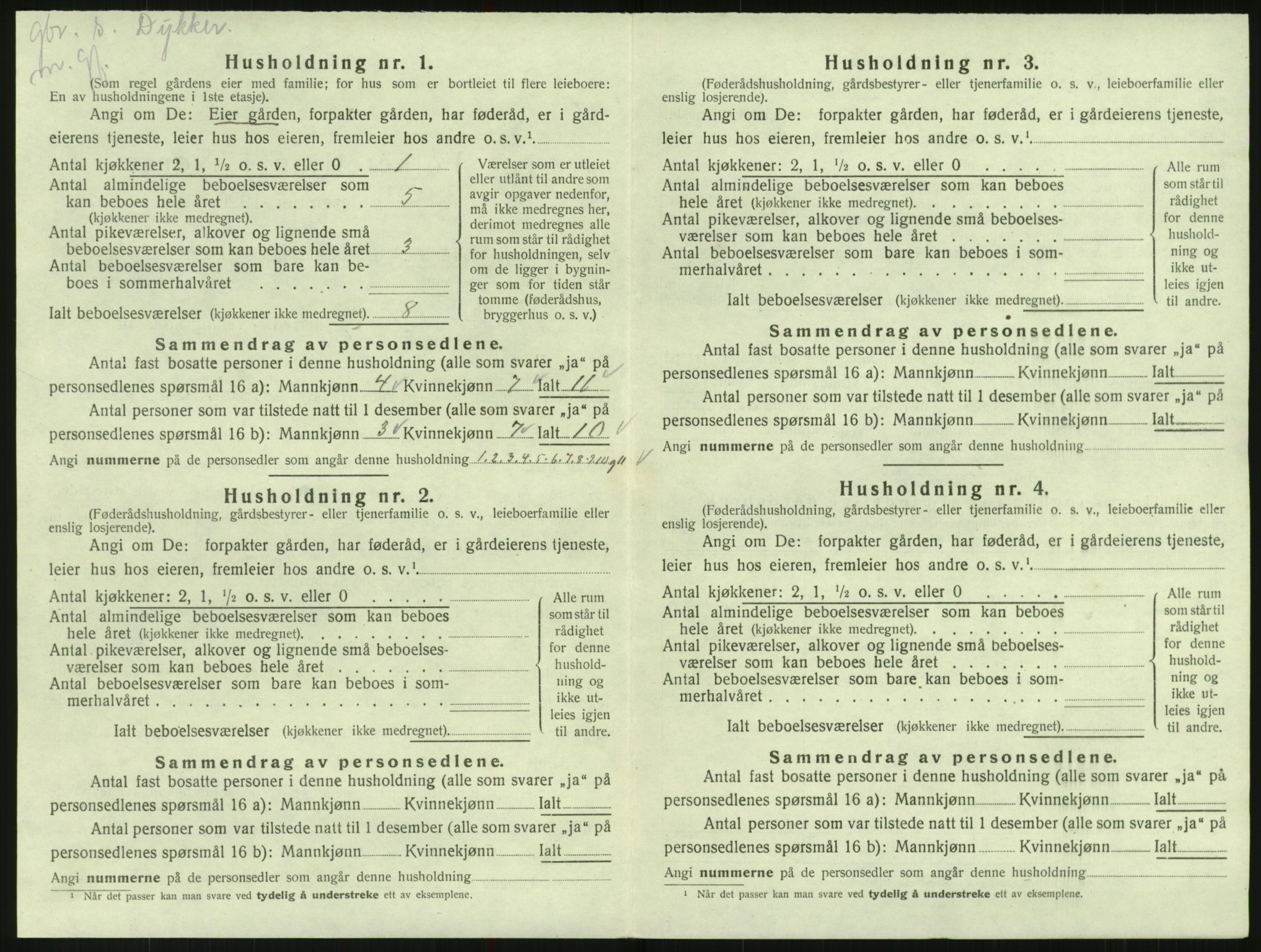SAK, 1920 census for Randesund, 1920, p. 59