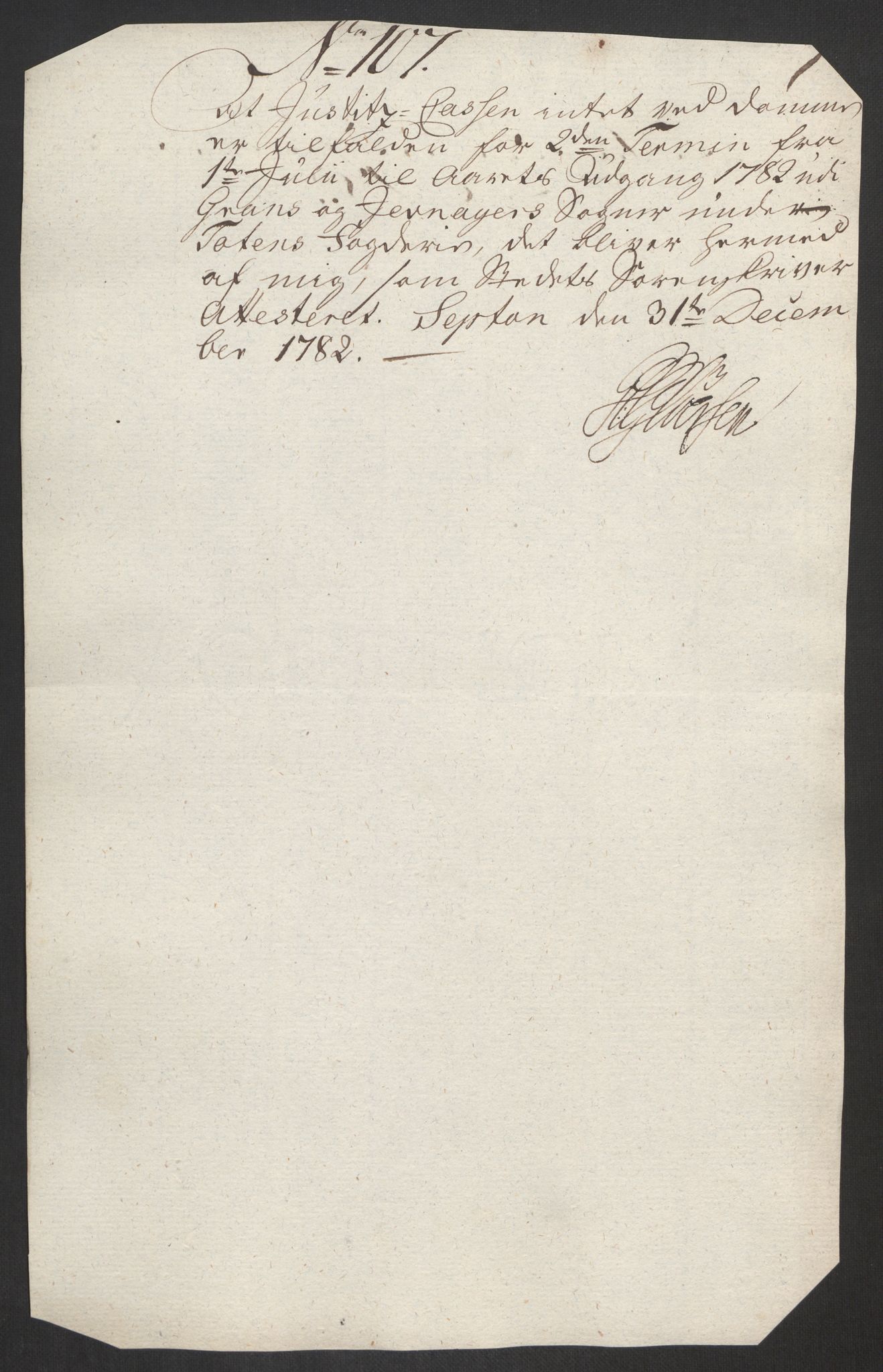 Rentekammeret inntil 1814, Reviderte regnskaper, Fogderegnskap, AV/RA-EA-4092/R19/L1369: Fogderegnskap Toten, Hadeland og Vardal, 1782, p. 325