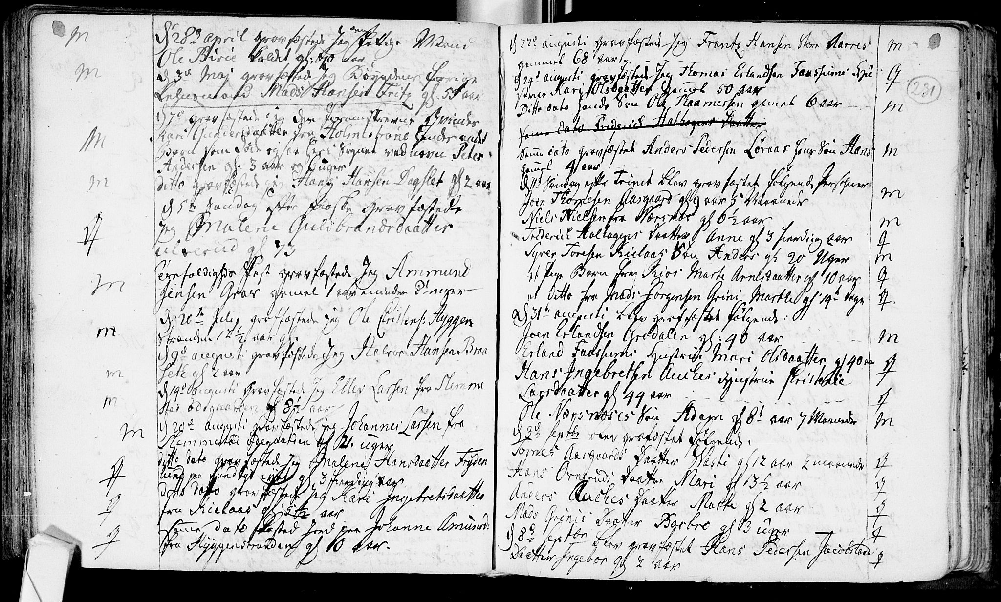 Røyken kirkebøker, SAKO/A-241/F/Fa/L0002: Parish register (official) no. 2, 1731-1782, p. 231