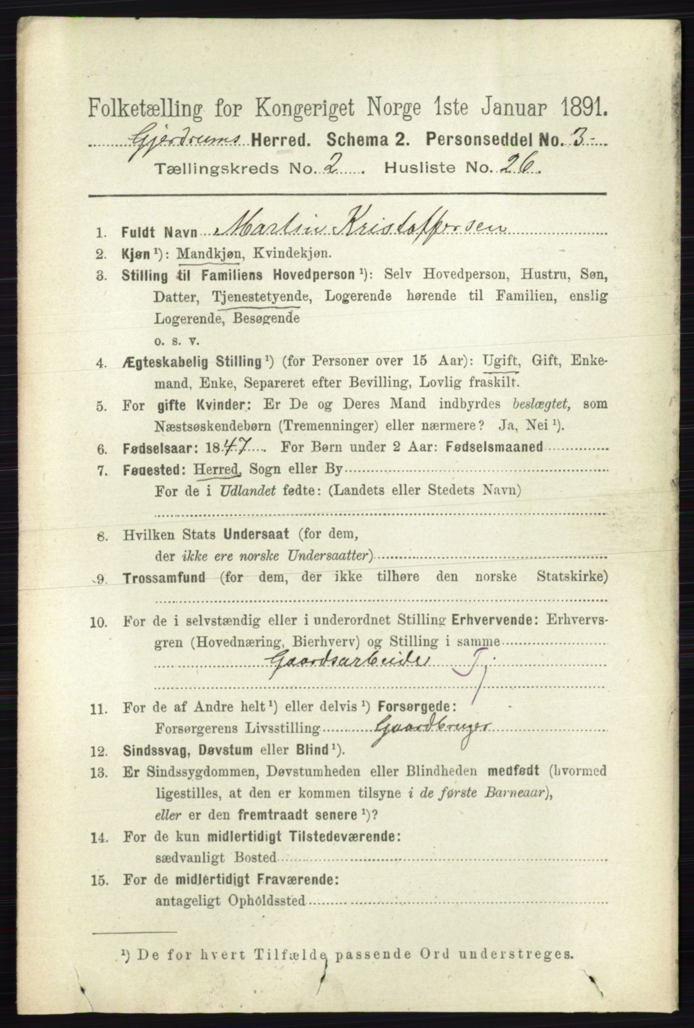 RA, 1891 census for 0234 Gjerdrum, 1891, p. 730