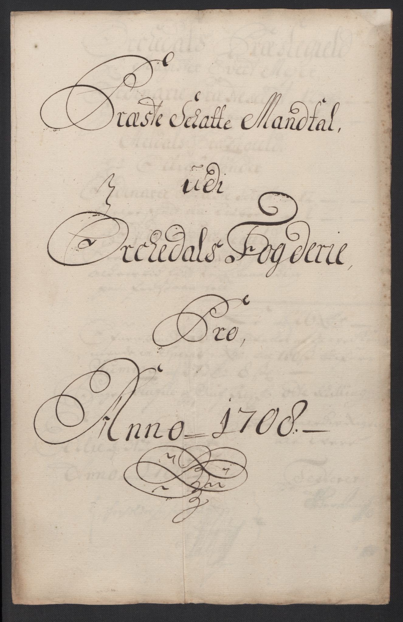 Rentekammeret inntil 1814, Reviderte regnskaper, Fogderegnskap, RA/EA-4092/R60/L3958: Fogderegnskap Orkdal og Gauldal, 1708, p. 194