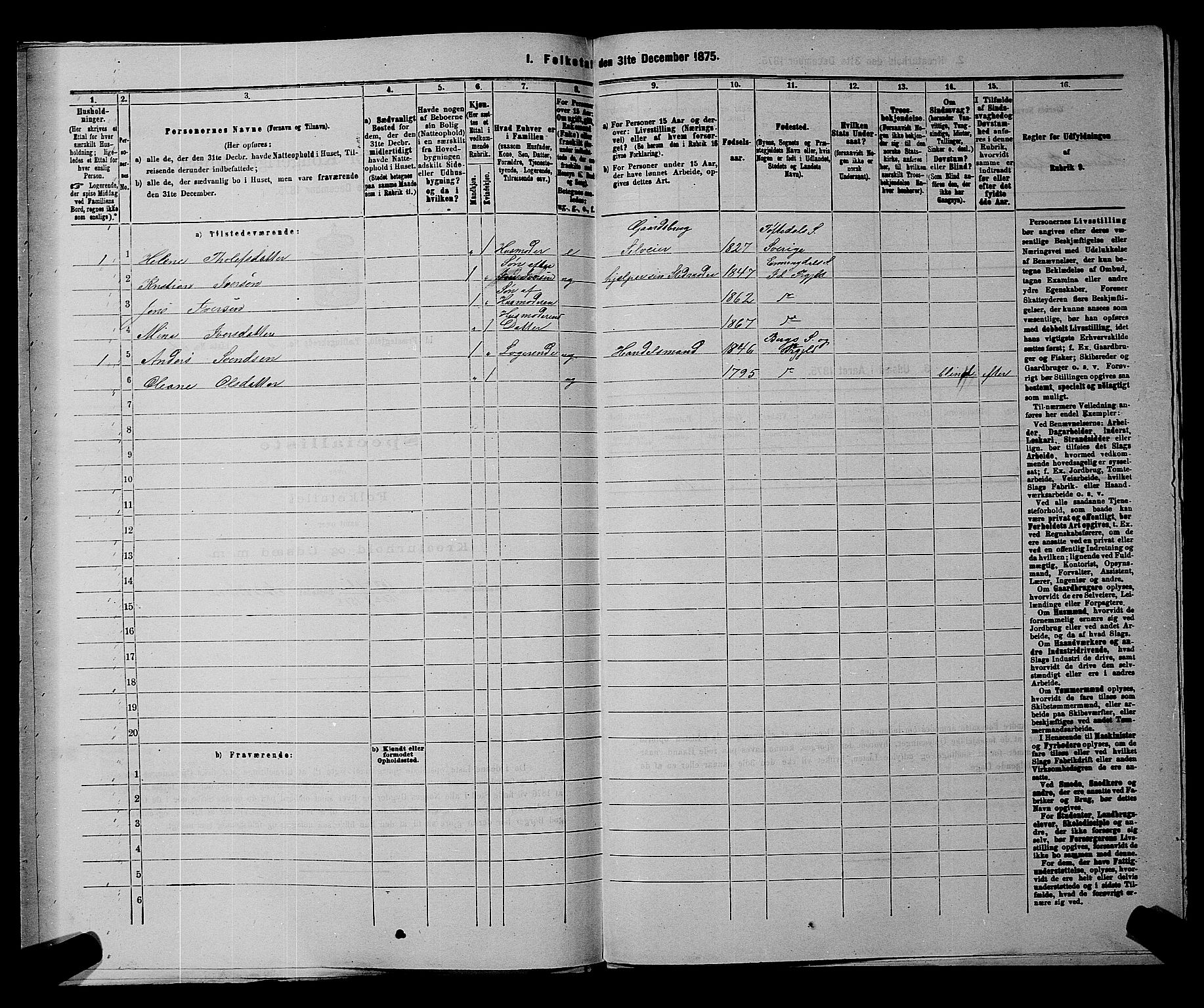 RA, 1875 census for 0117P Idd, 1875, p. 1100