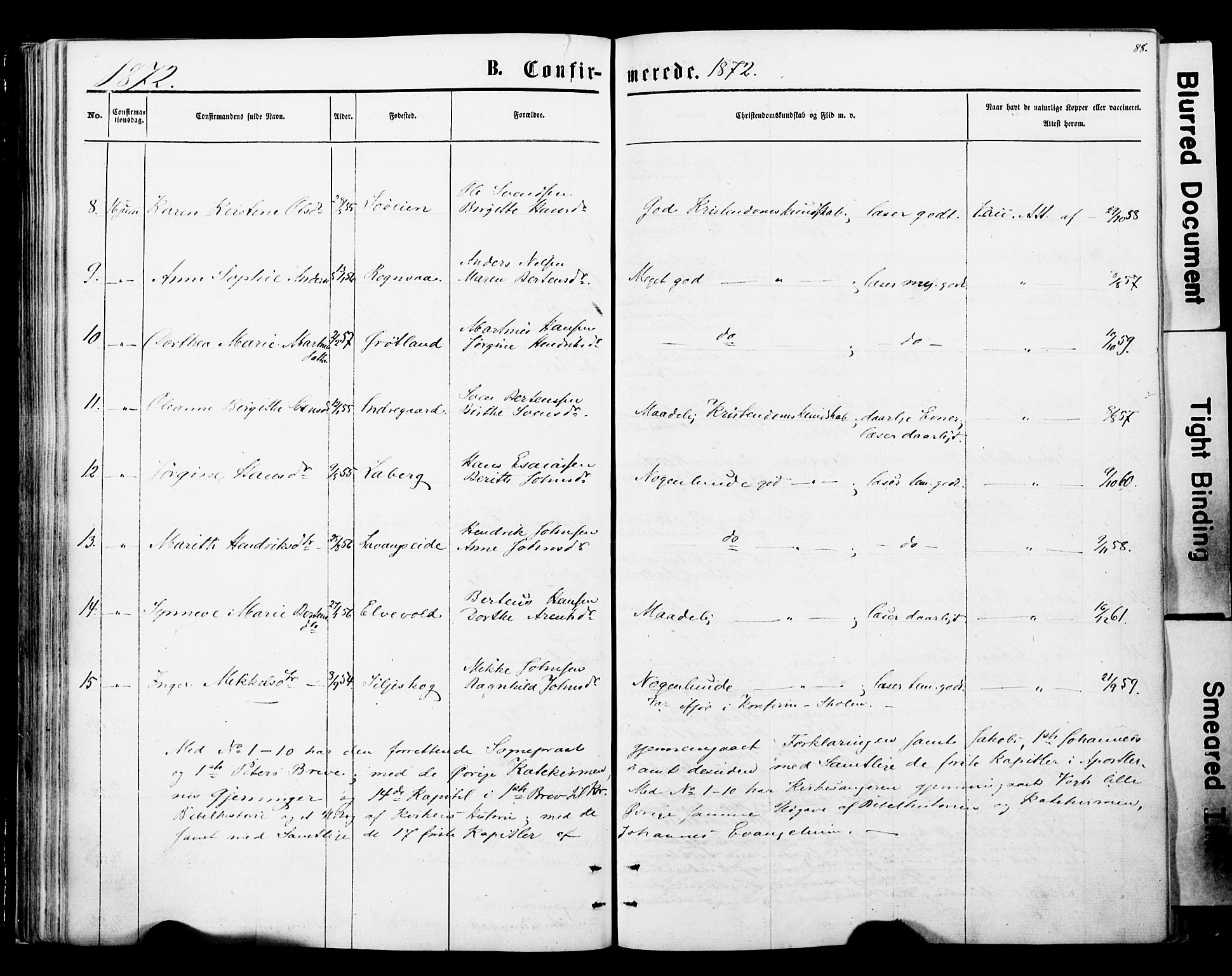 Ibestad sokneprestembete, SATØ/S-0077/H/Ha/Haa/L0013kirke: Parish register (official) no. 13, 1865-1879, p. 88