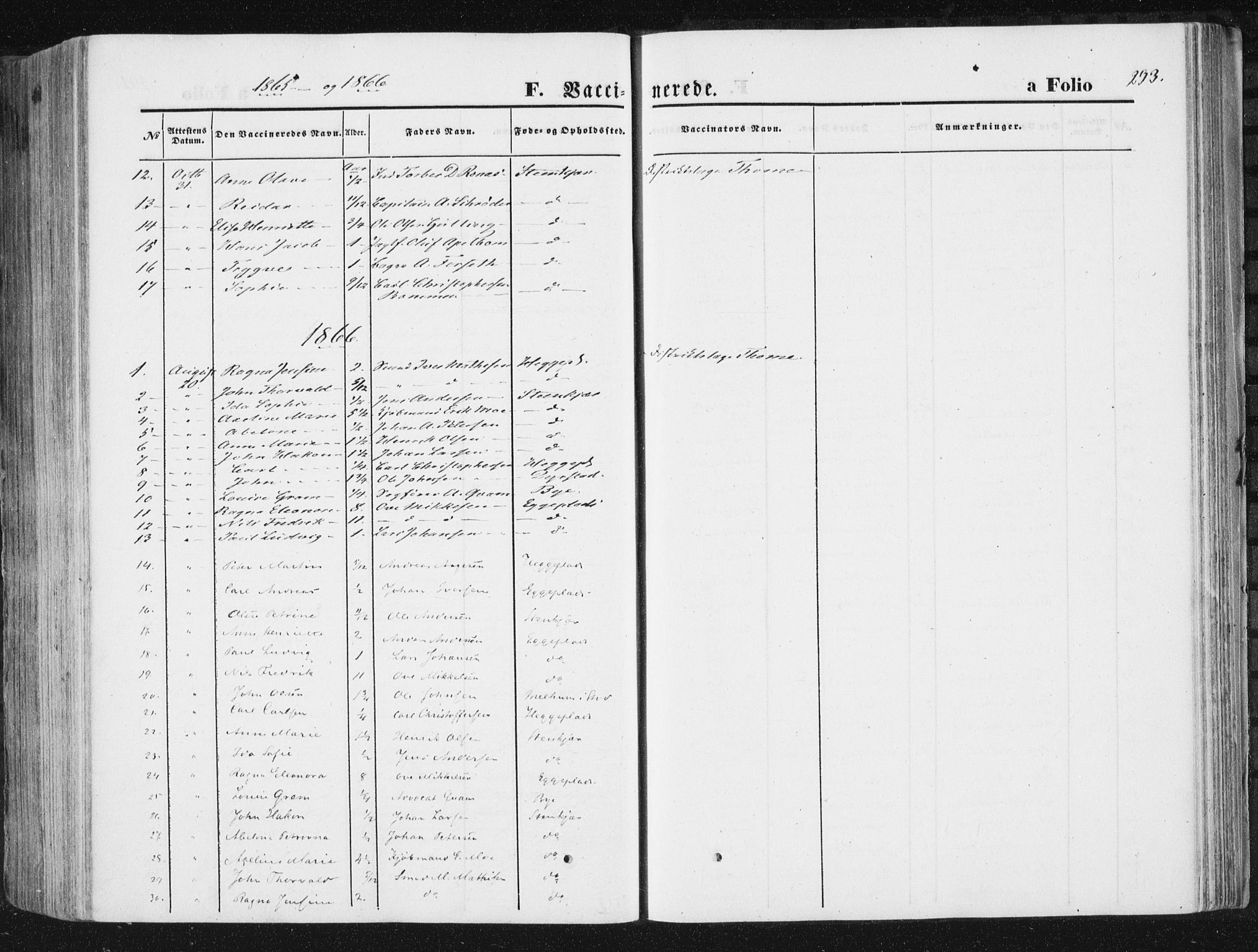 Ministerialprotokoller, klokkerbøker og fødselsregistre - Nord-Trøndelag, SAT/A-1458/746/L0447: Parish register (official) no. 746A06, 1860-1877, p. 293