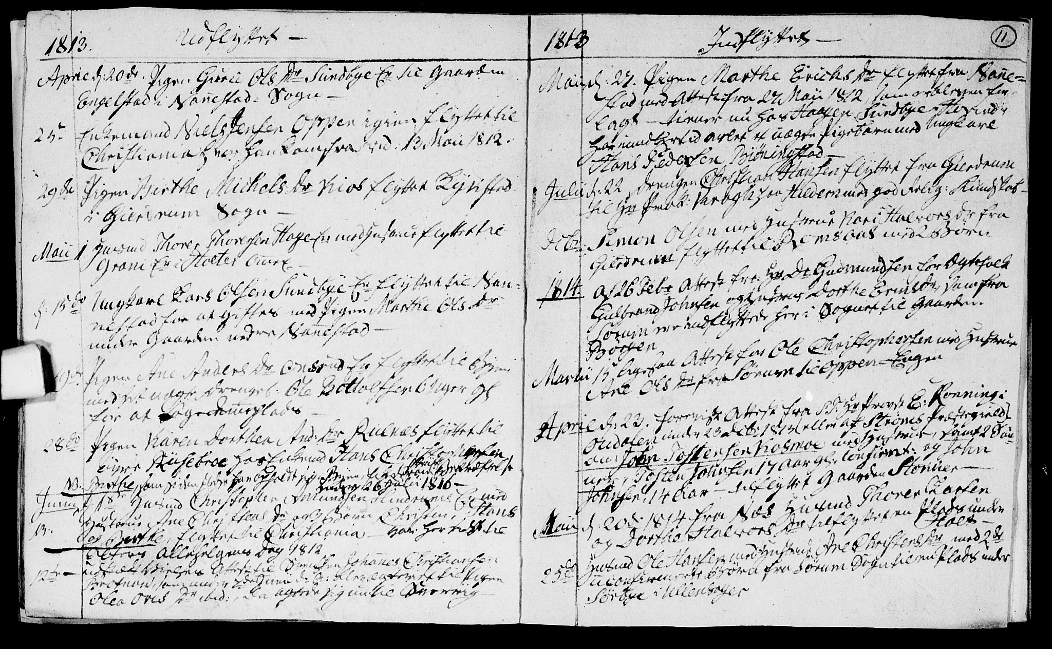 Ullensaker prestekontor Kirkebøker, SAO/A-10236a/F/Fa/L0012: Parish register (official) no. I 12, 1808-1815, p. 11