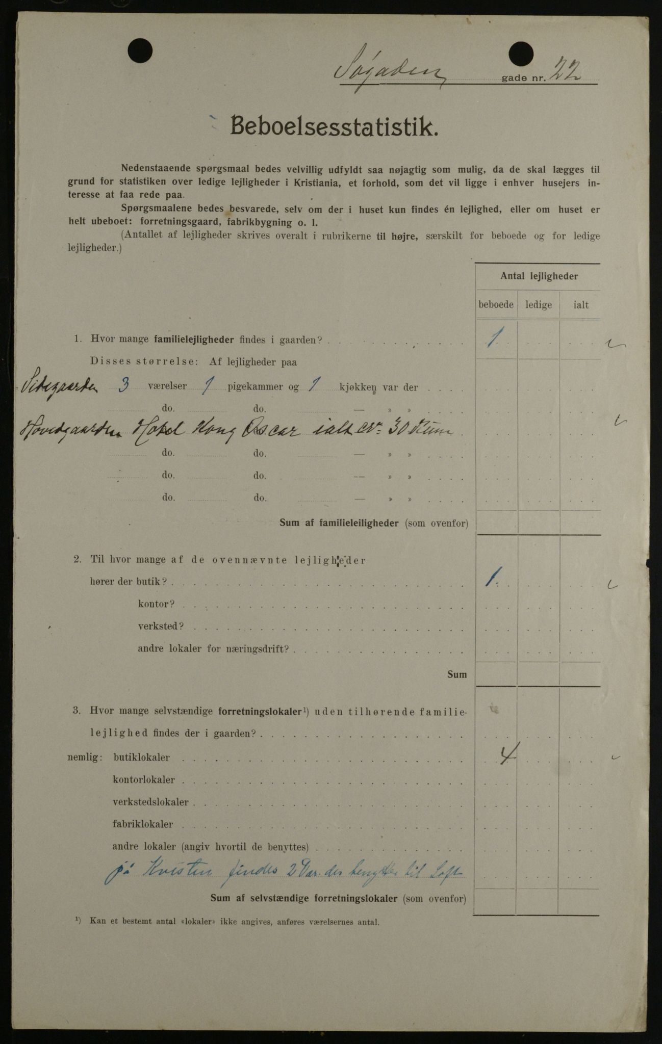 OBA, Municipal Census 1908 for Kristiania, 1908, p. 85747