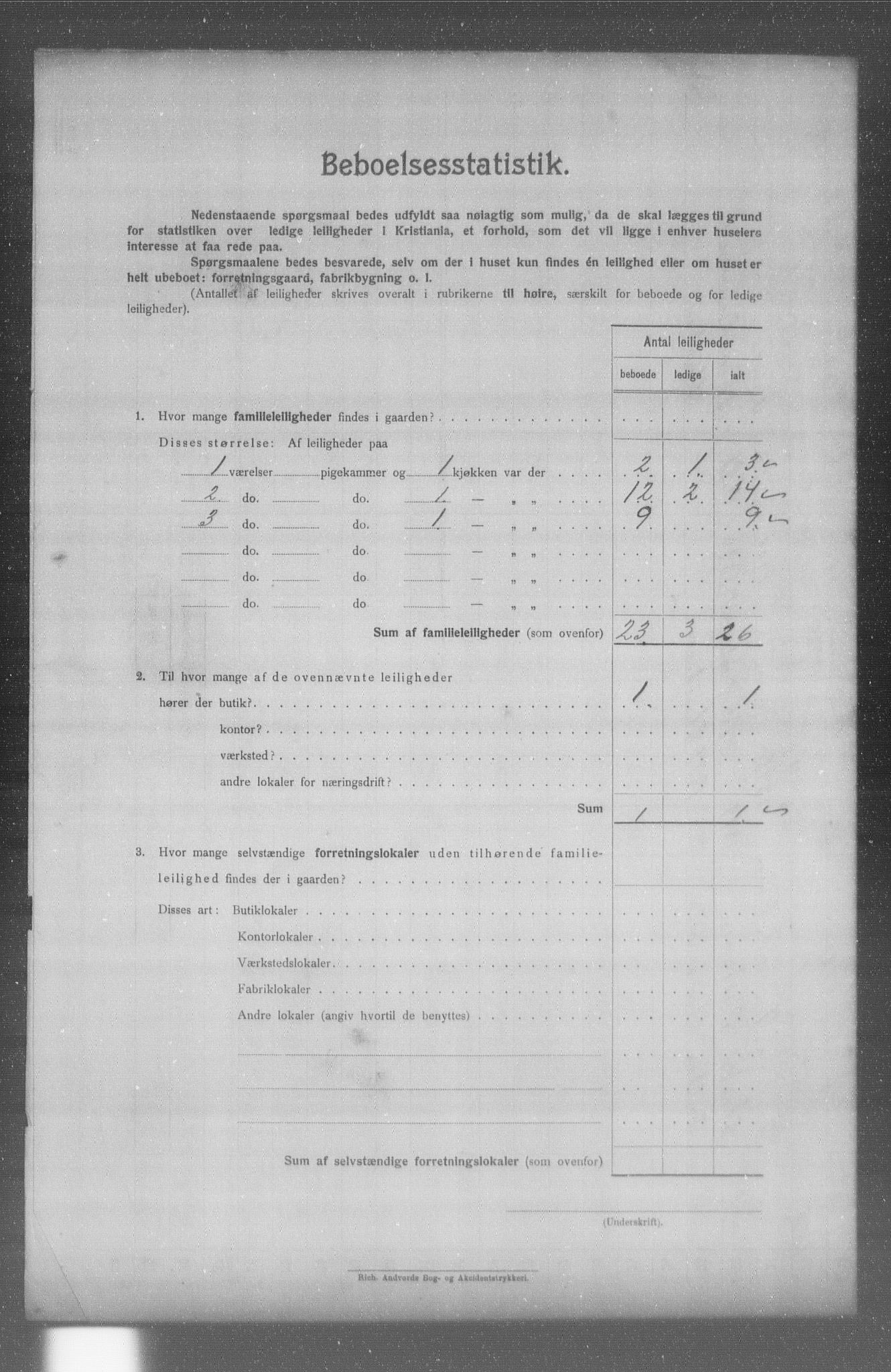 OBA, Municipal Census 1904 for Kristiania, 1904, p. 12461