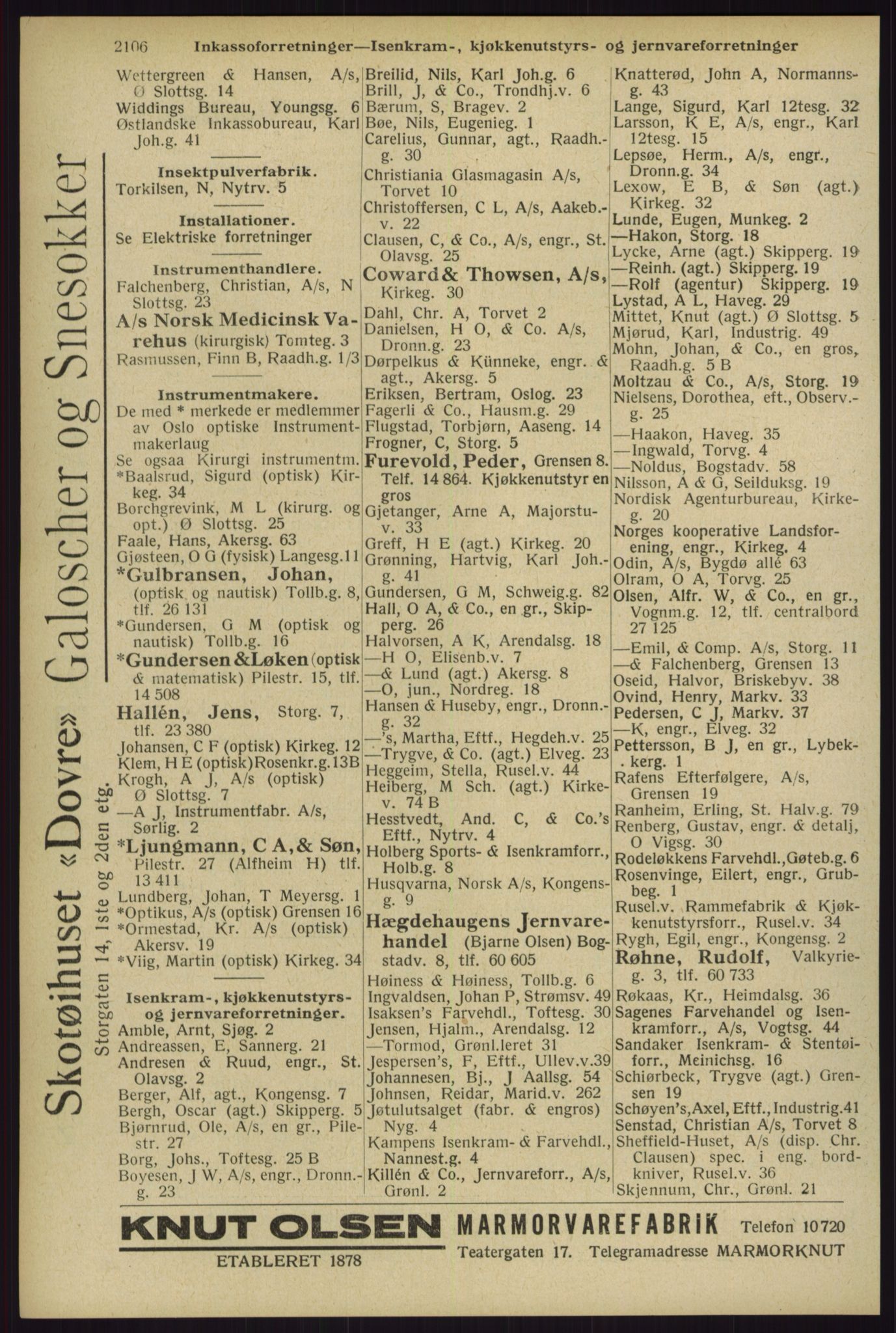 Kristiania/Oslo adressebok, PUBL/-, 1929, p. 2106