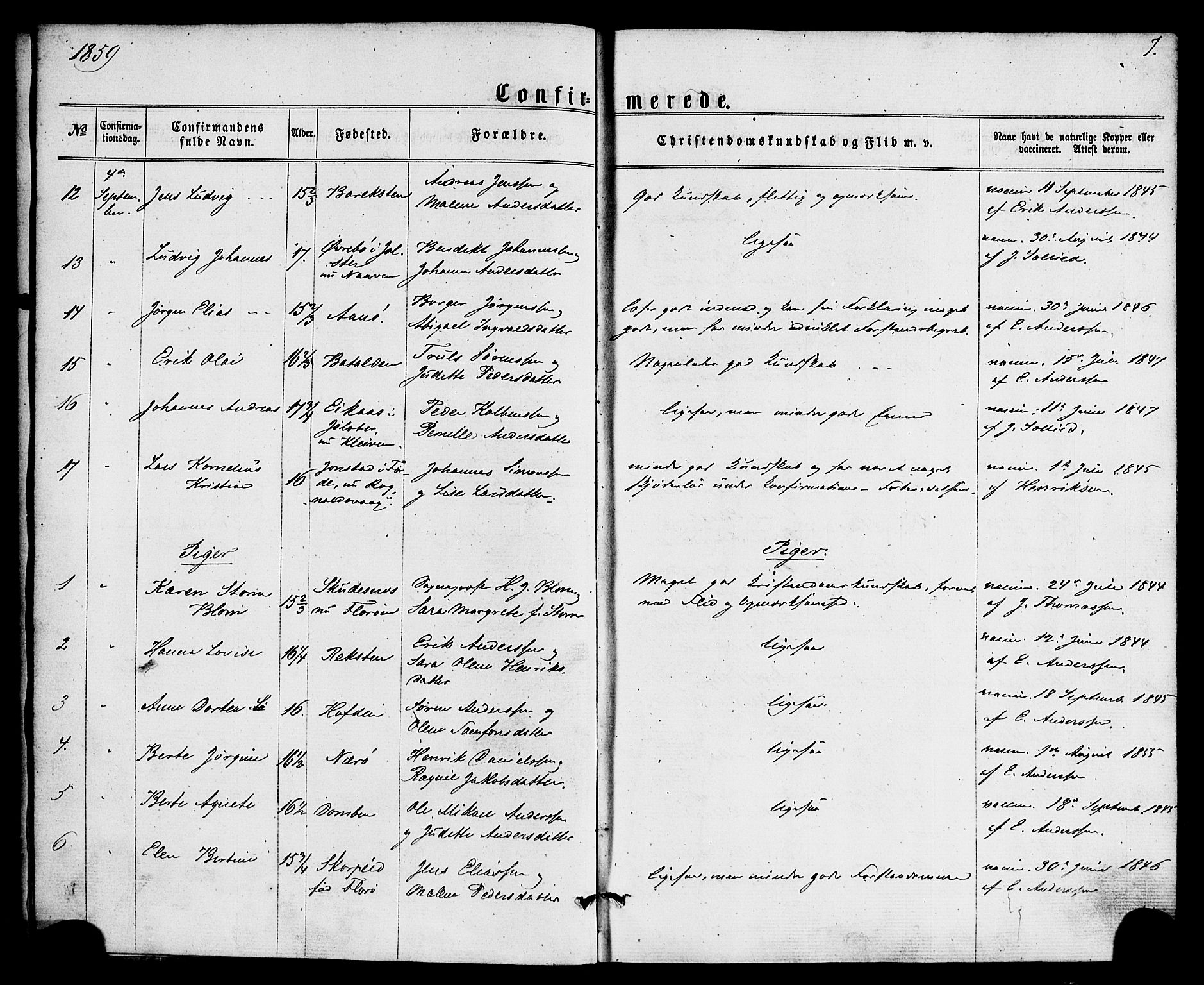 Kinn sokneprestembete, SAB/A-80801/H/Haa/Haaa/L0008: Parish register (official) no. A 8, 1859-1882, p. 7