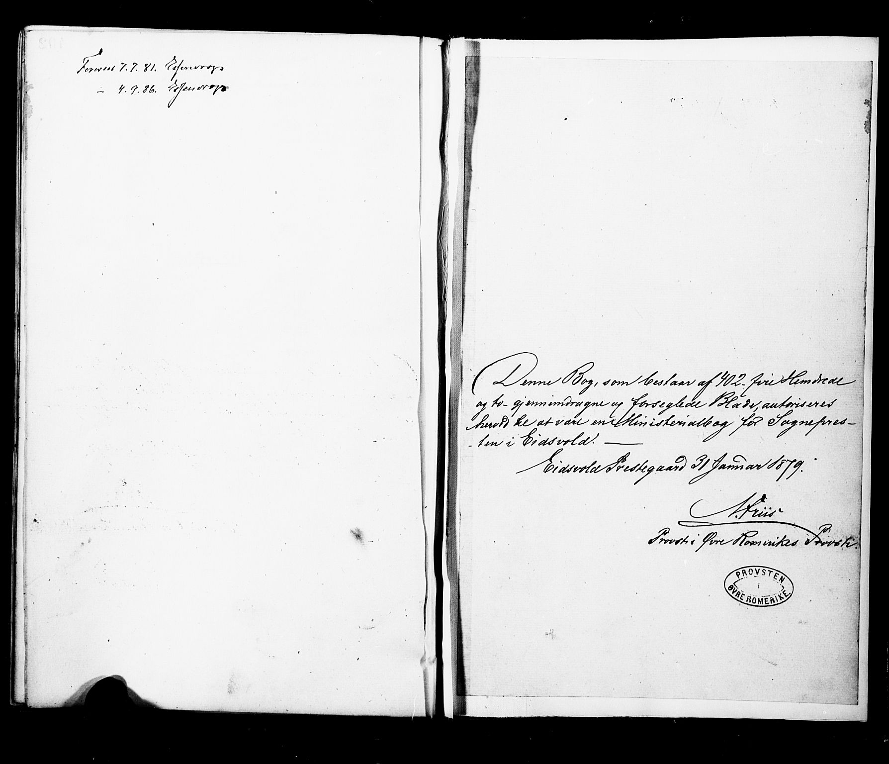 Eidsvoll prestekontor Kirkebøker, AV/SAO-A-10888/F/Fa/L0001: Parish register (official) no. I 1, 1877-1881