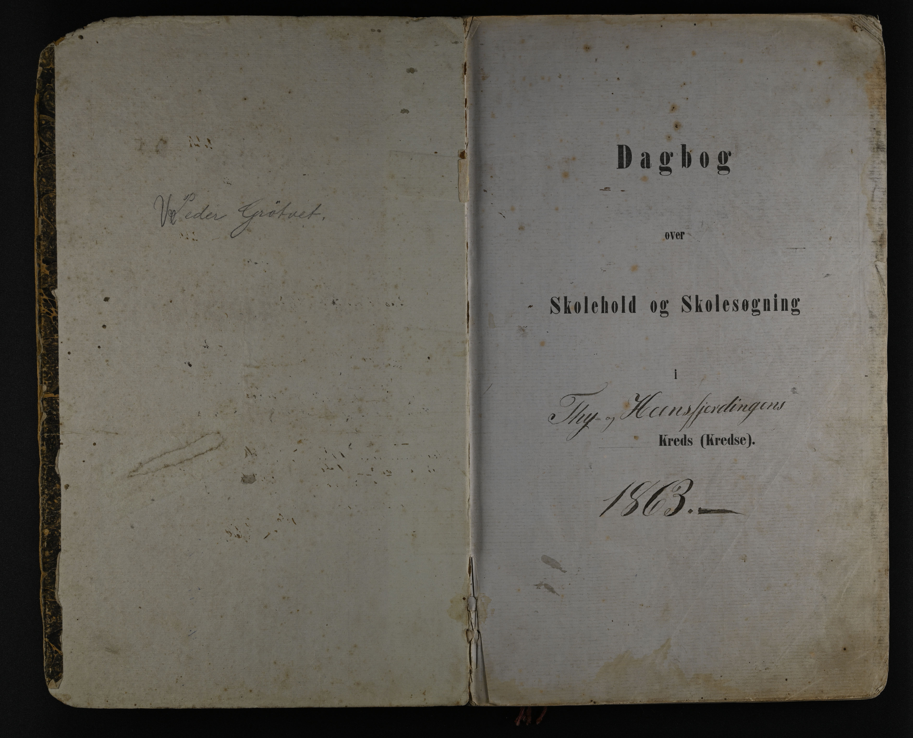 Eidsberg kommune. Ty- og Hensfjerdingen skole, IKAO/IKA-A-1342/F/Fa/L0001: Skoleprototokoll, 1863-1888, 1863-1888