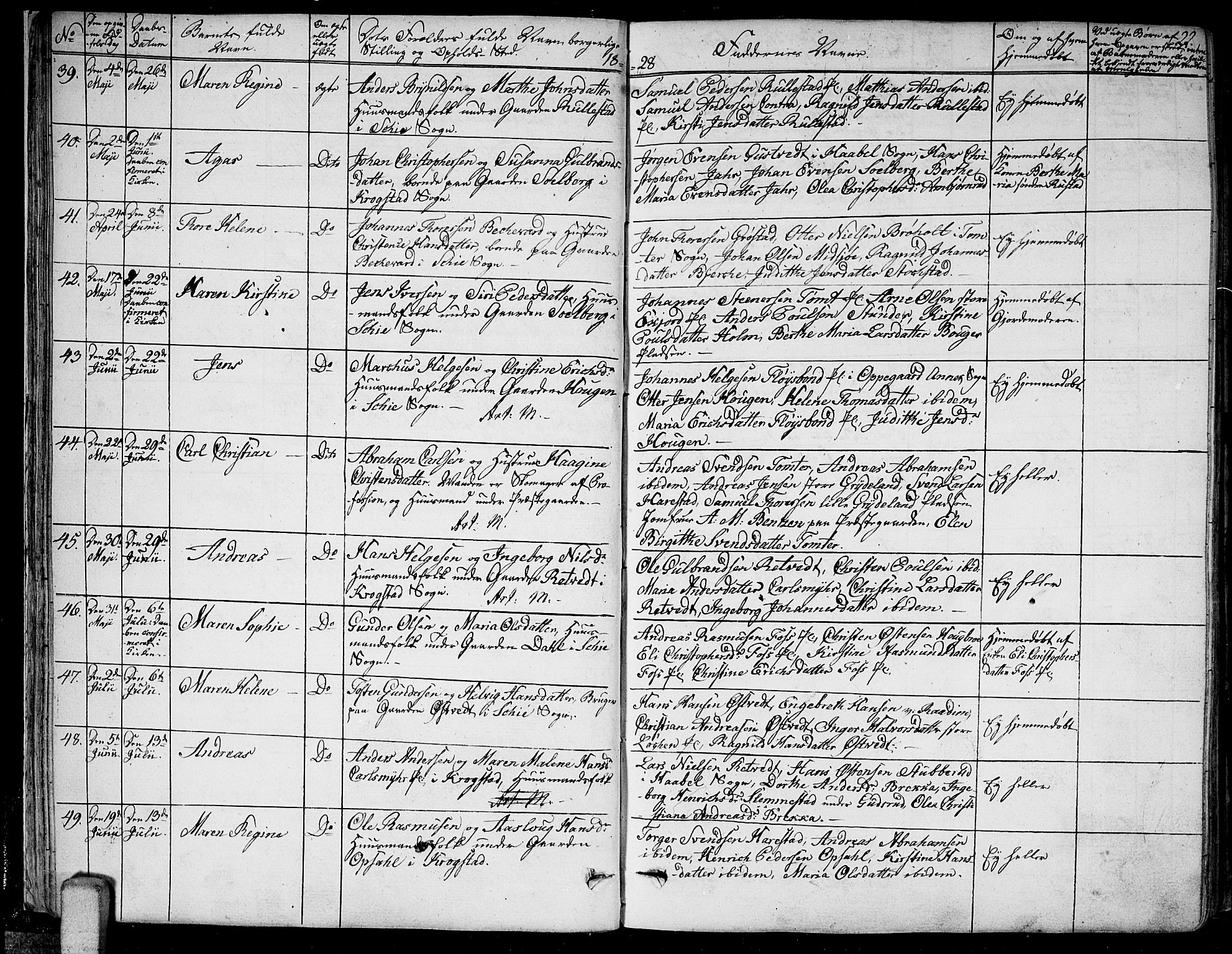 Kråkstad prestekontor Kirkebøker, AV/SAO-A-10125a/F/Fa/L0004: Parish register (official) no. I 4, 1825-1837, p. 22