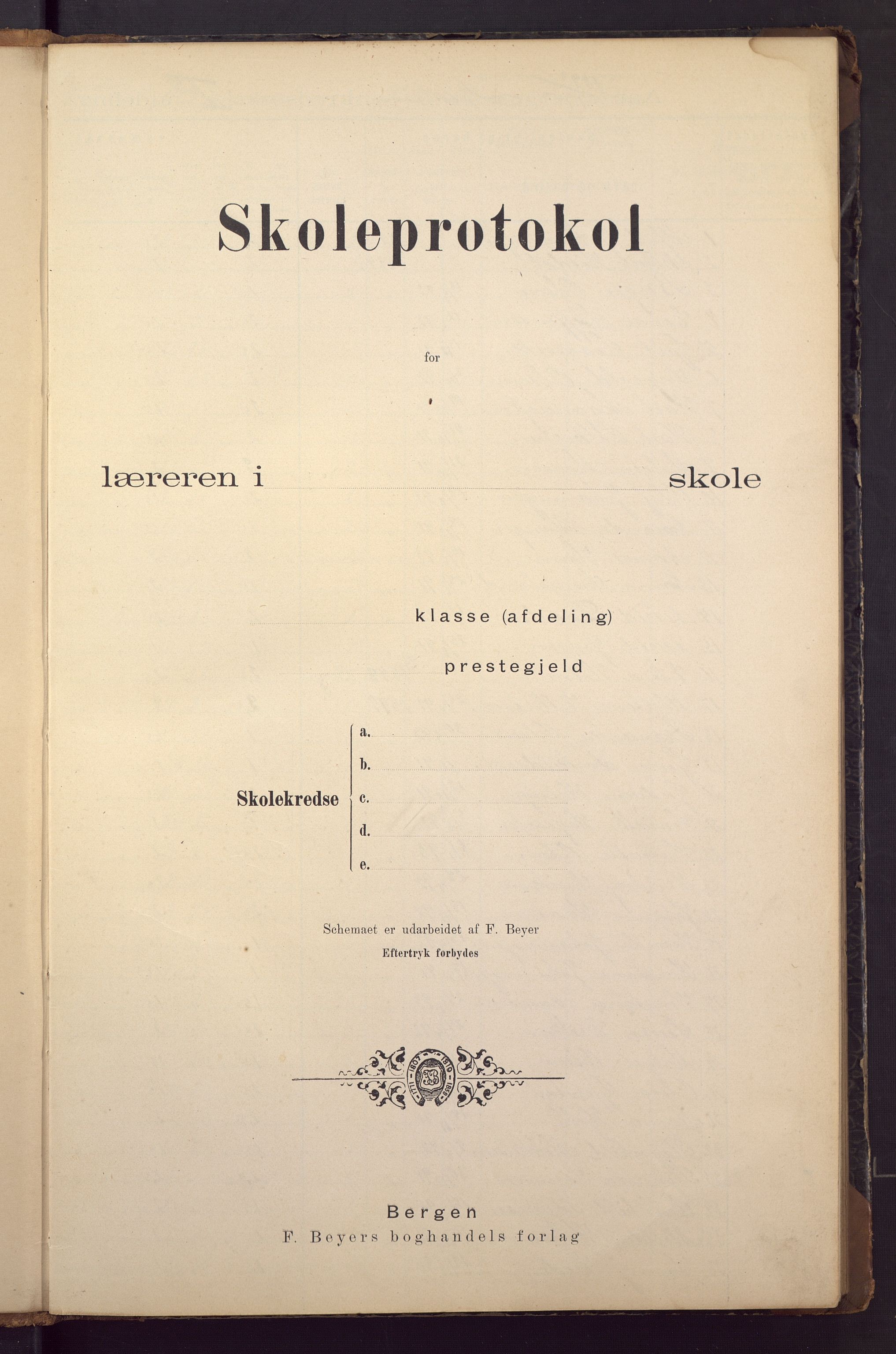 Solheim skole, BBA/A-0341/G/Gb/L0002: Karakterprotokoll, 1899-1910