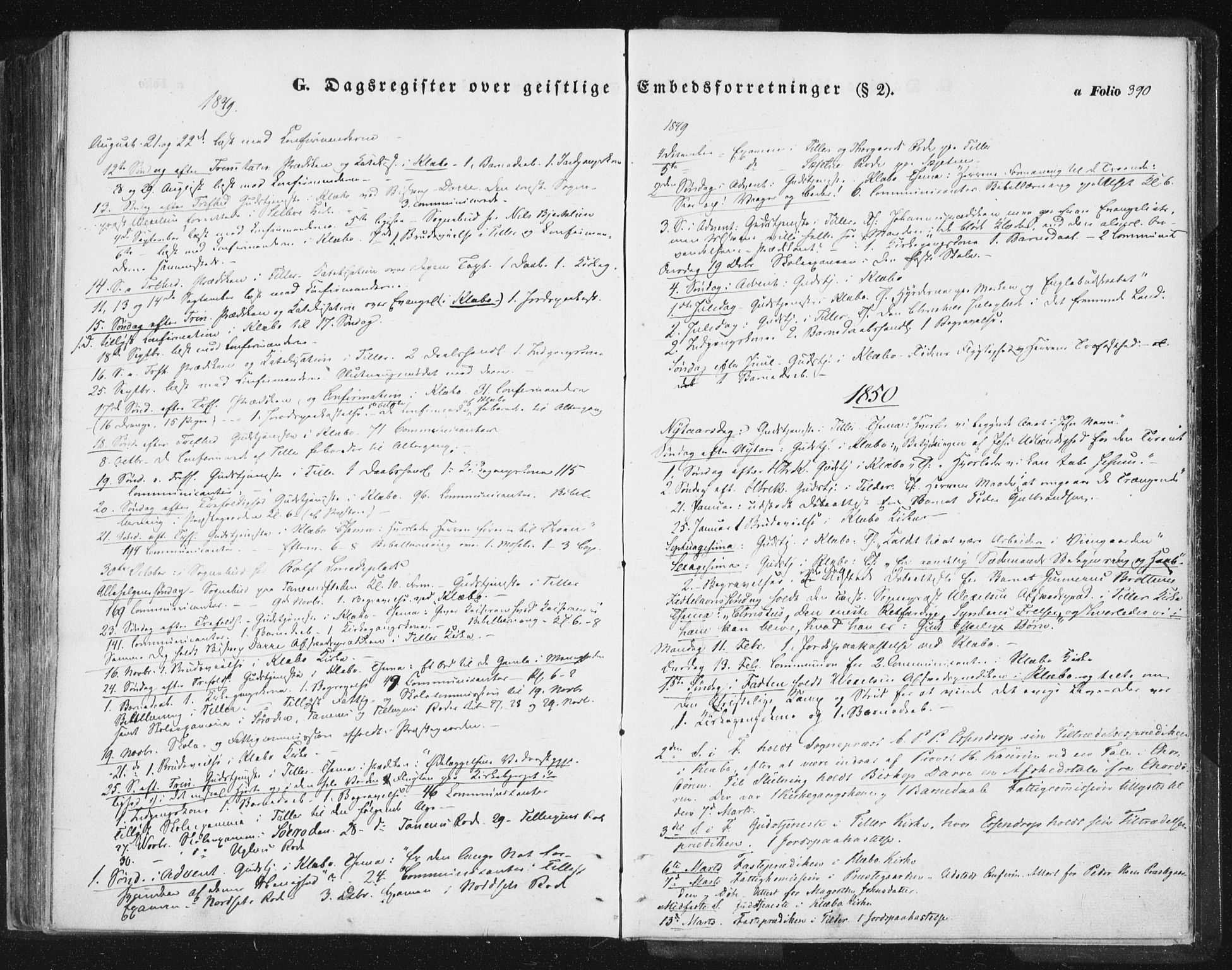 Ministerialprotokoller, klokkerbøker og fødselsregistre - Sør-Trøndelag, SAT/A-1456/618/L0441: Parish register (official) no. 618A05, 1843-1862, p. 390