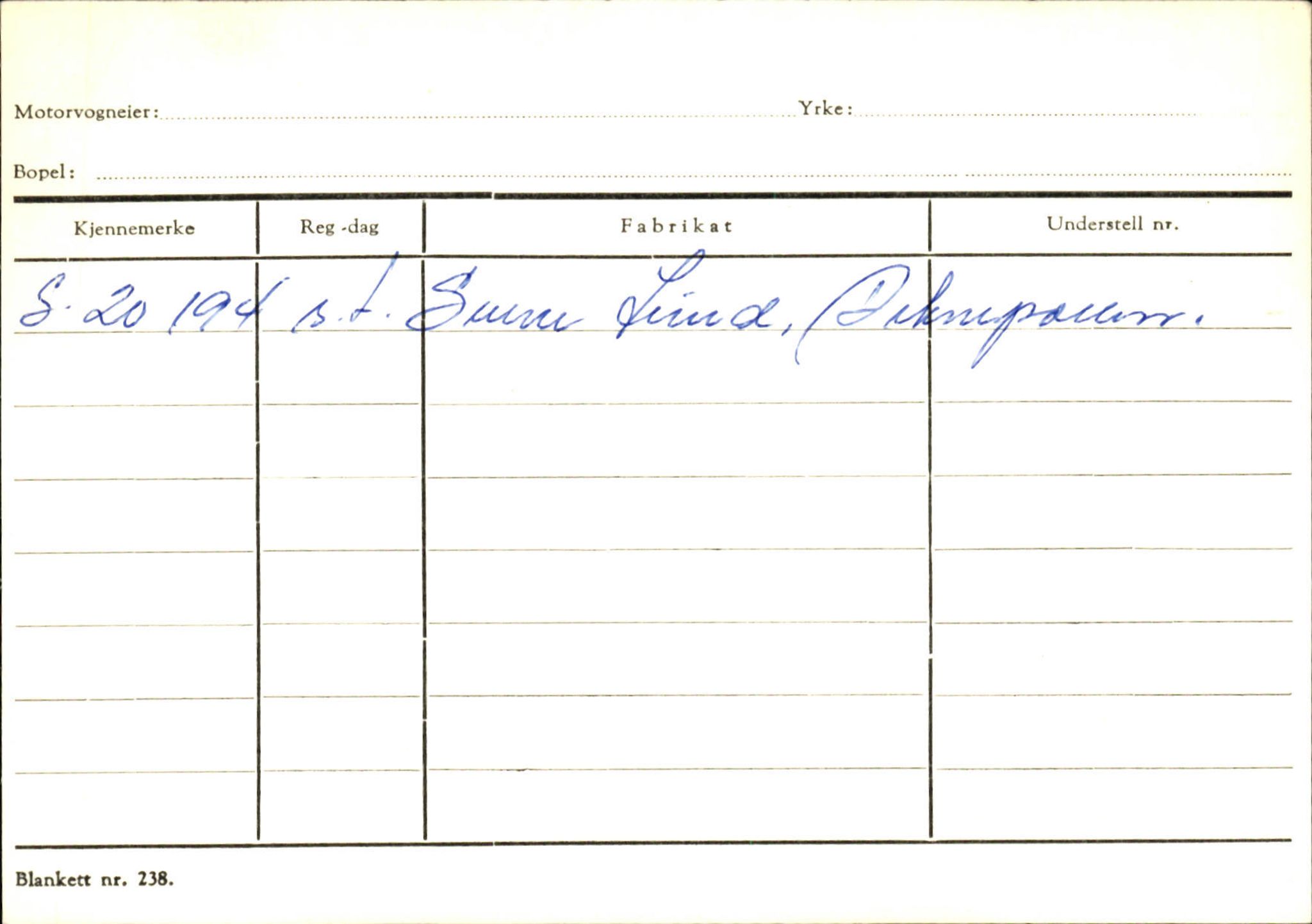 Statens vegvesen, Sogn og Fjordane vegkontor, AV/SAB-A-5301/4/F/L0124: Eigarregister Sogndal A-U, 1945-1975, p. 919