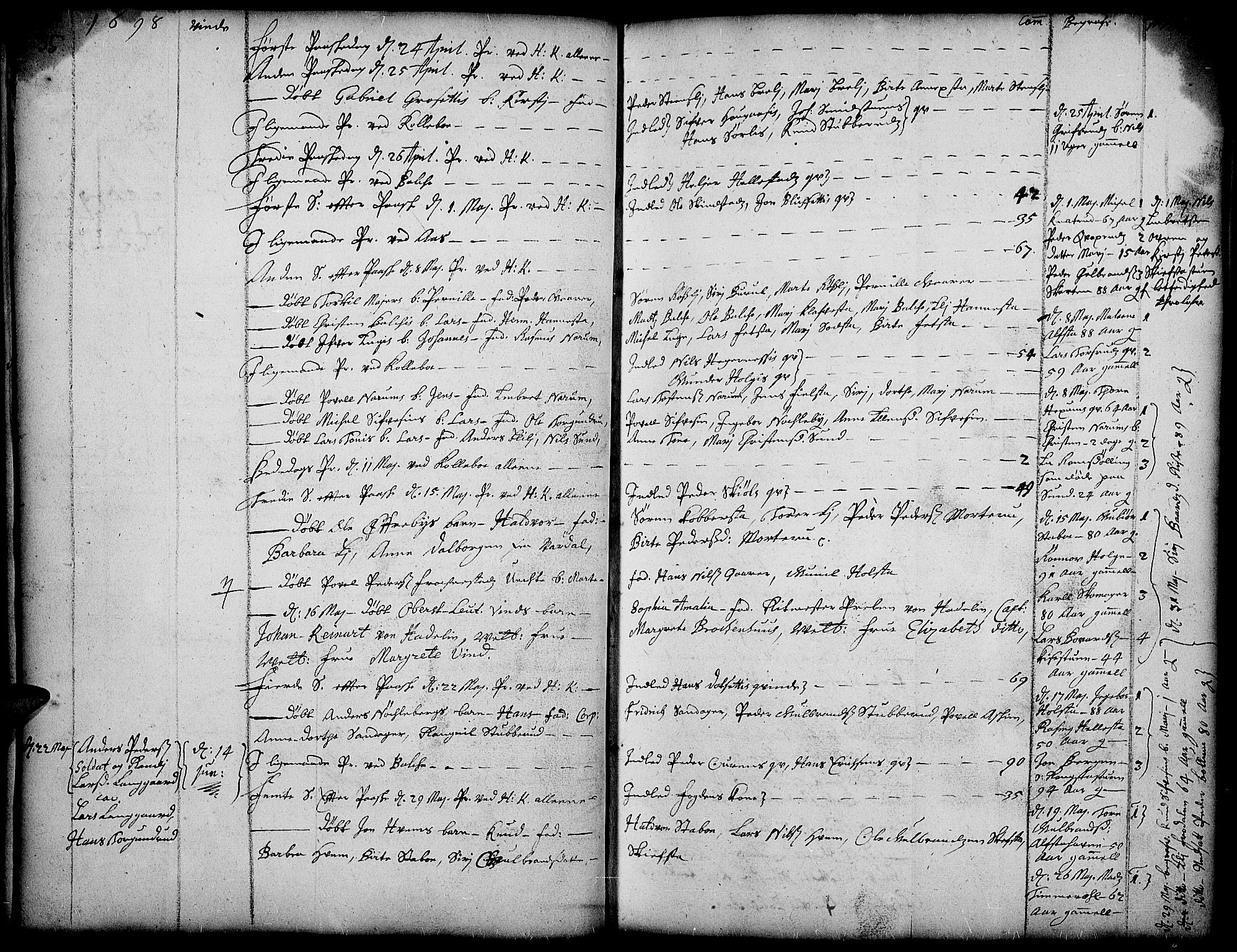Toten prestekontor, SAH/PREST-102/H/Ha/Haa/L0001: Parish register (official) no. 1, 1695-1713, p. 35