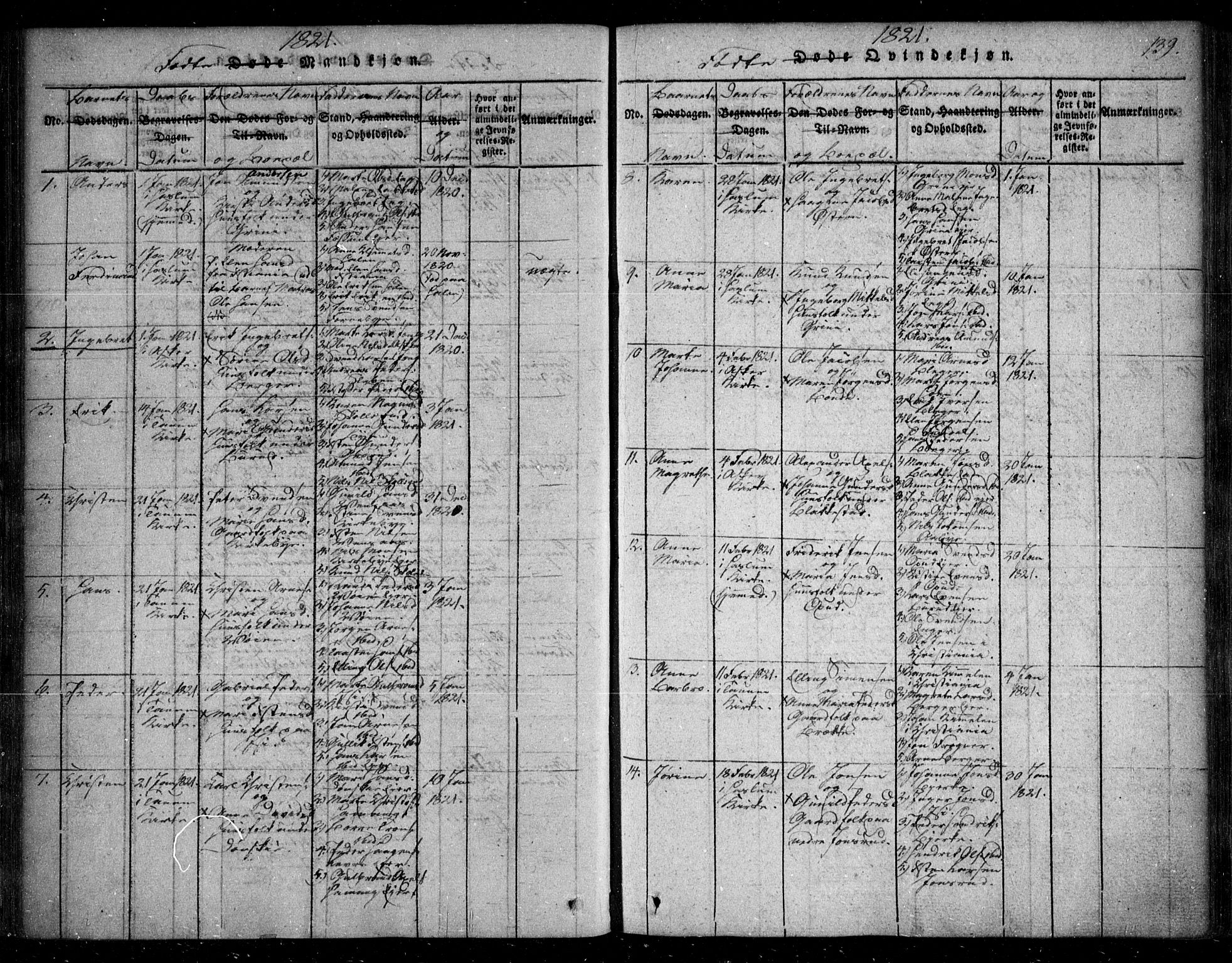 Asker prestekontor Kirkebøker, SAO/A-10256a/F/Fa/L0006: Parish register (official) no. I 6, 1814-1824, p. 139
