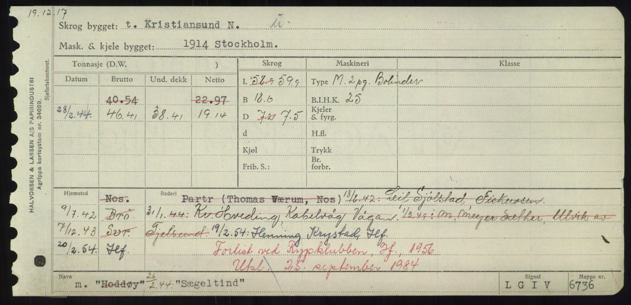 Sjøfartsdirektoratet med forløpere, Skipsmålingen, RA/S-1627/H/Hd/L0037: Fartøy, Su-Så, p. 497