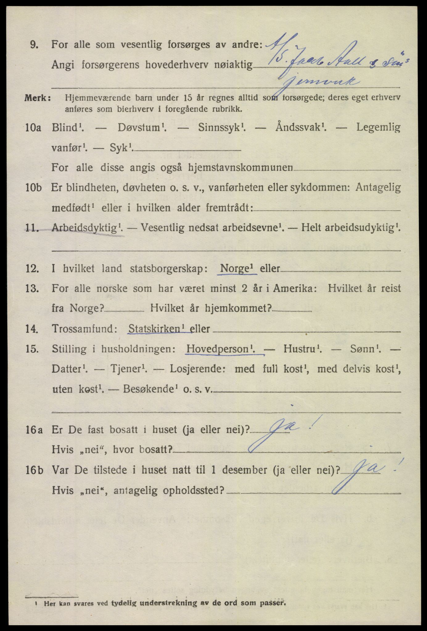 SAK, 1920 census for Holt, 1920, p. 4317