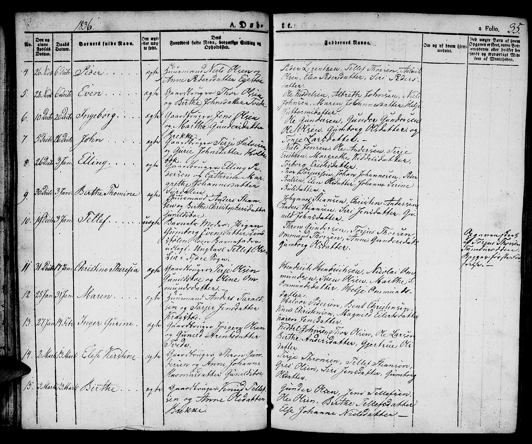 Austre Moland sokneprestkontor, AV/SAK-1111-0001/F/Fa/Faa/L0005: Parish register (official) no. A 5, 1825-1837, p. 35