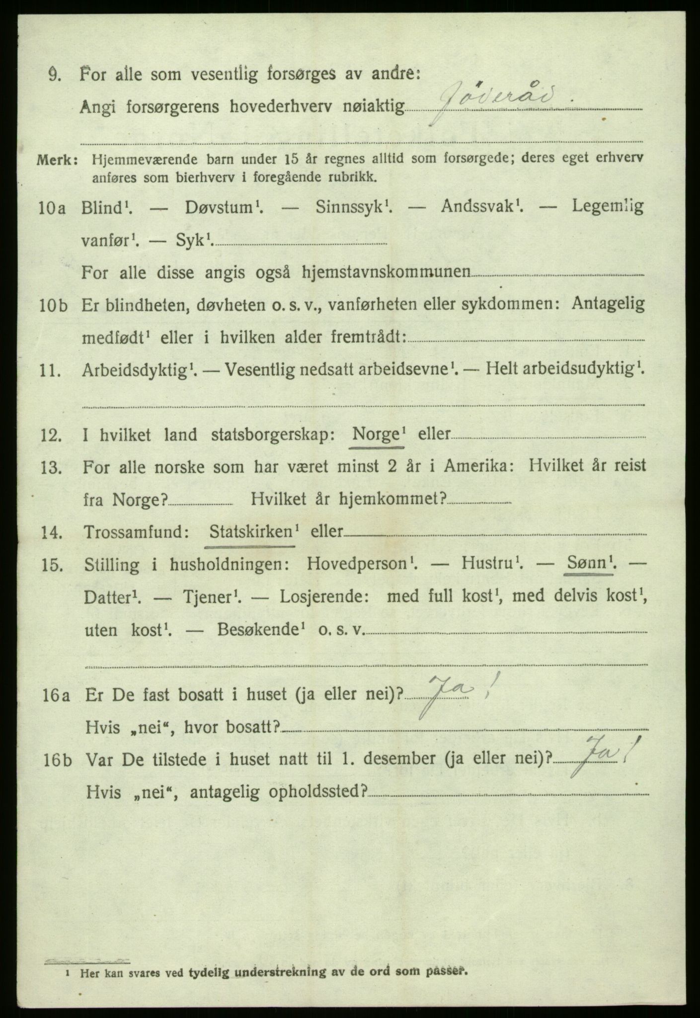 SAB, 1920 census for Fjaler, 1920, p. 4104