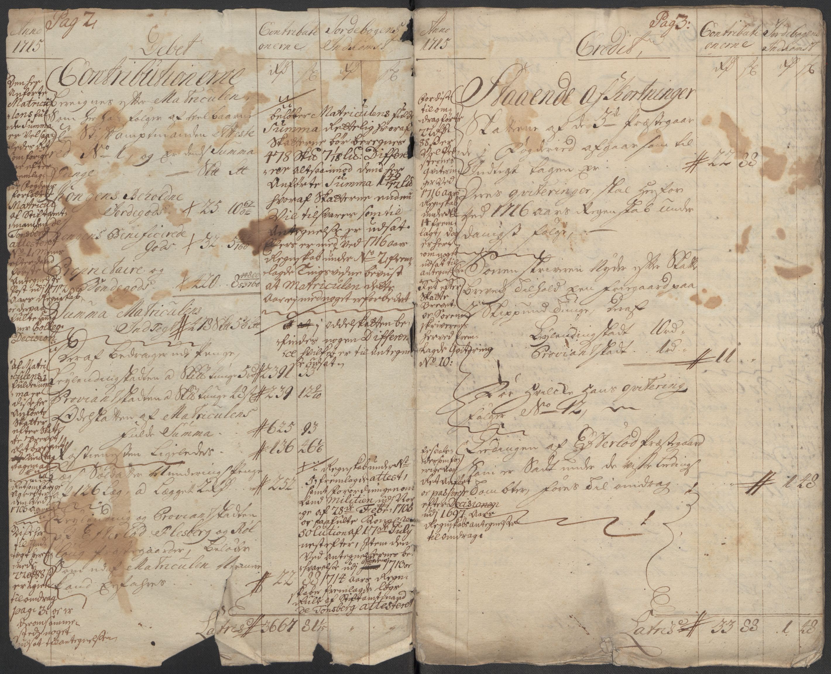 Rentekammeret inntil 1814, Reviderte regnskaper, Fogderegnskap, AV/RA-EA-4092/R24/L1591: Fogderegnskap Numedal og Sandsvær, 1715, p. 5