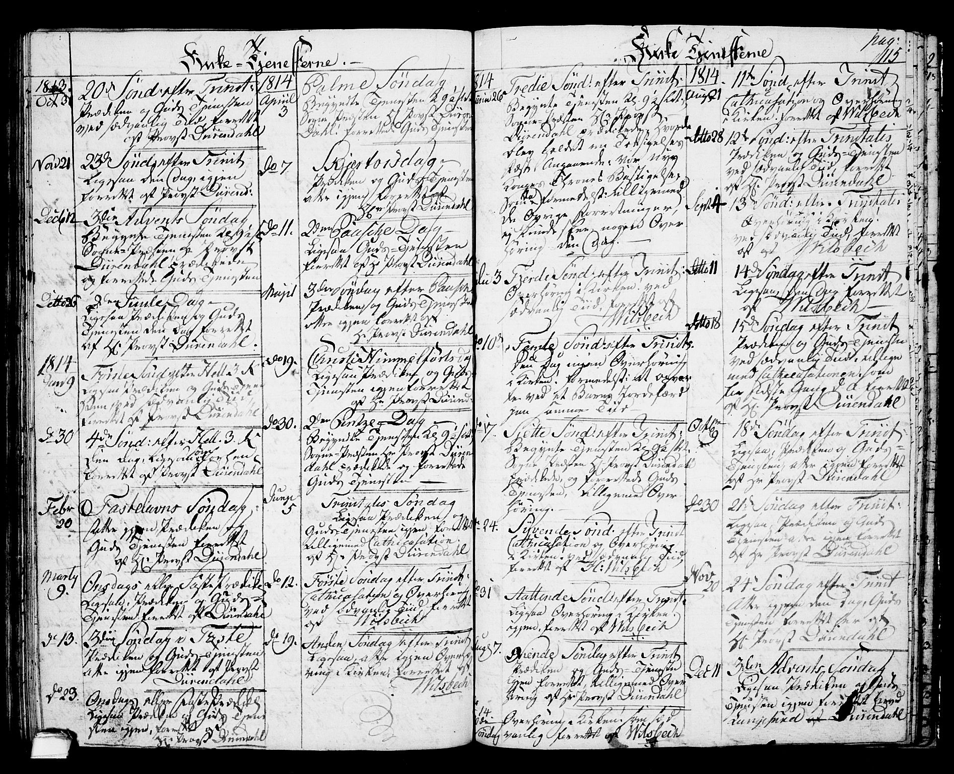 Langesund kirkebøker, AV/SAKO-A-280/G/Ga/L0002: Parish register (copy) no. 2, 1801-1815, p. 115