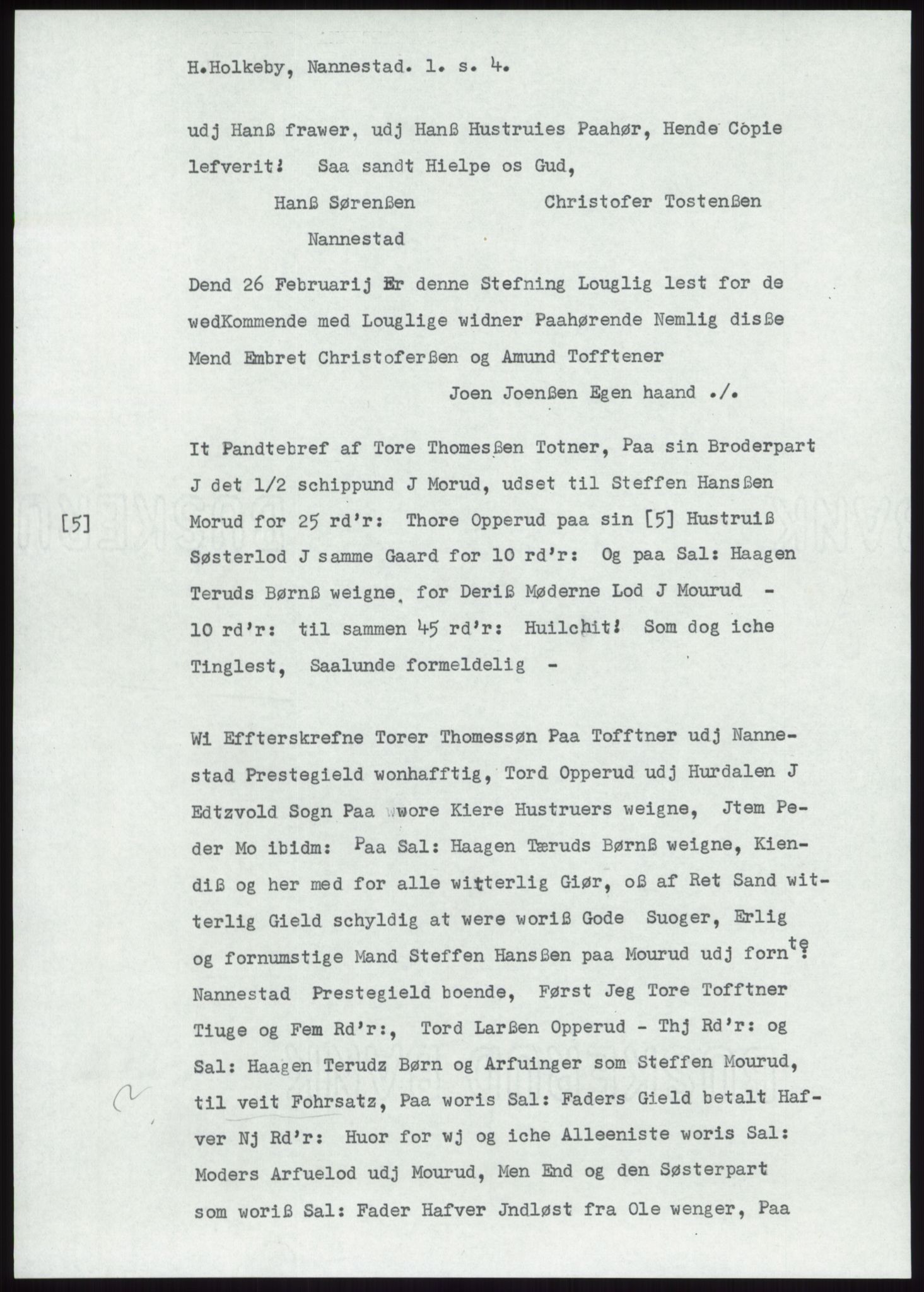 Samlinger til kildeutgivelse, Diplomavskriftsamlingen, AV/RA-EA-4053/H/Ha, p. 1051